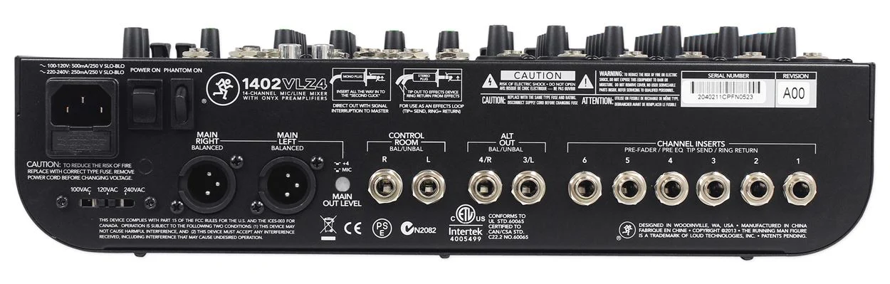 Mackie 1402VLZ4 14-channel Analog Mixer w/ 6 ONYX Preamps+Dual Wireless UHF Mics - Image 5