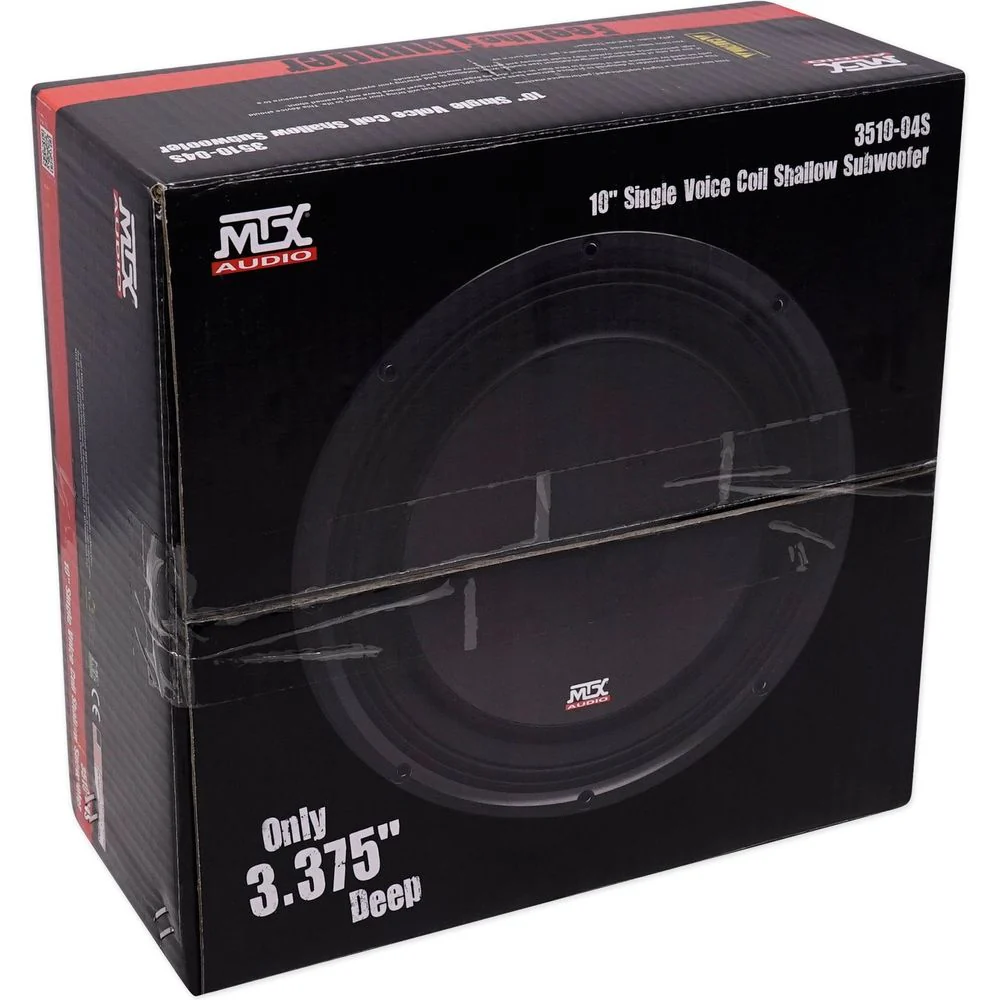 (2) MTX 3510-04S 10" 1200 Watt Shallow Slim Subwoofers Subs+Amplifier+Amp Kit - Image 11