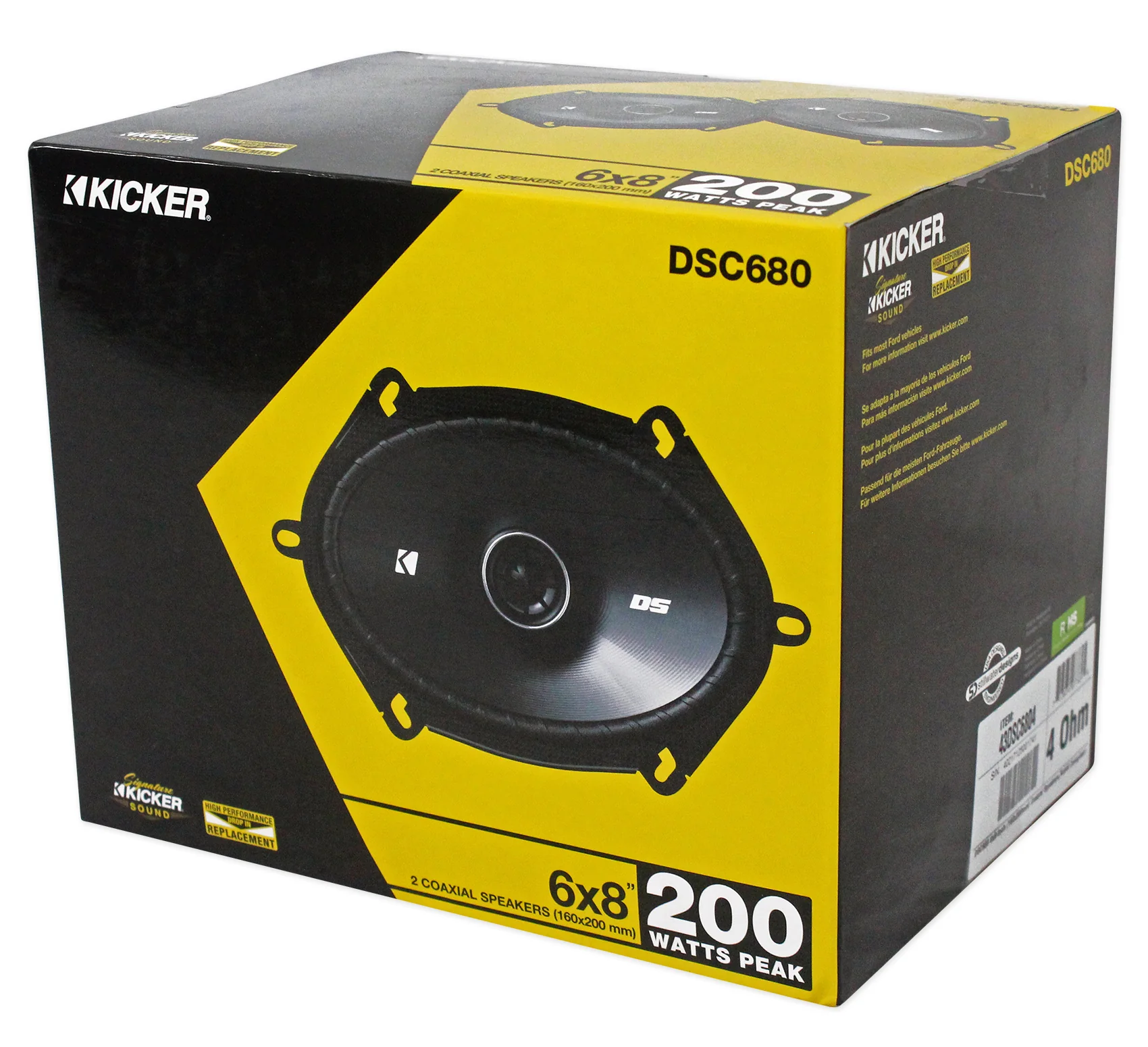 Kicker 6x8" Front+Rear Speaker Replacement Kit For 05-07 Ford F-250/350/450/550 - Image 7