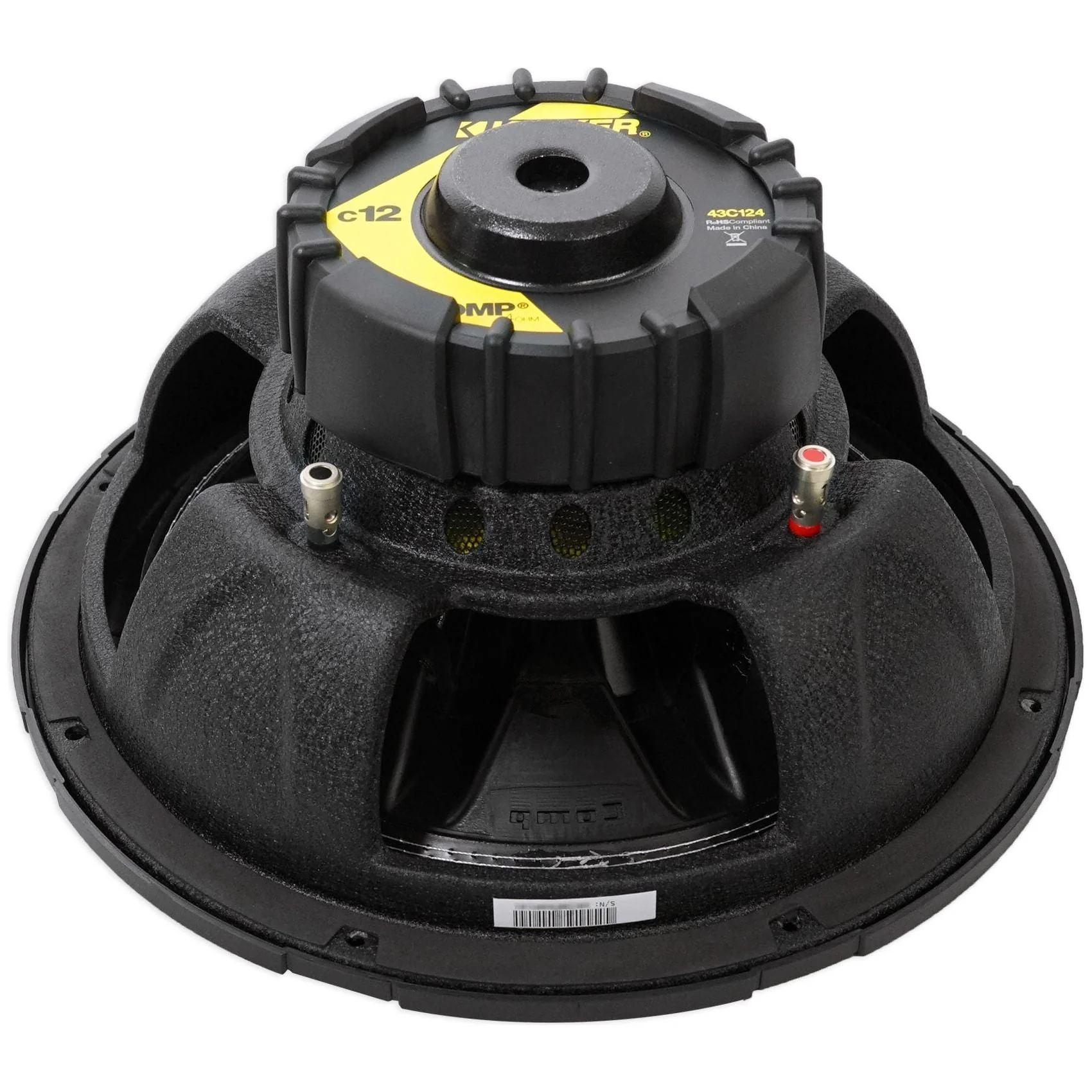 (2) KICKER 43C124 Comp 12" 600 Watt Car Subwoofers+Sealed Sub Box Enclosure - Image 16