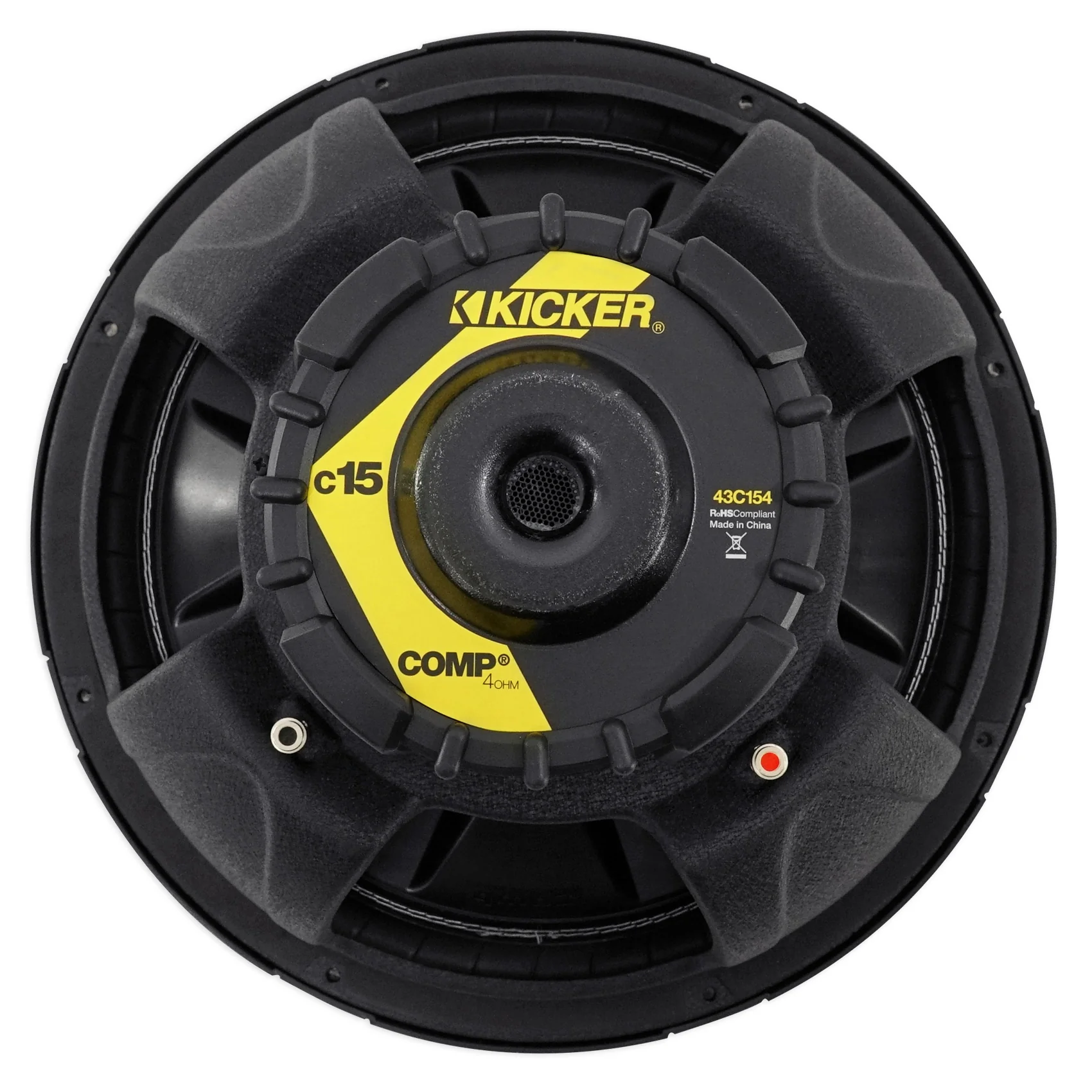 2) KICKER 43C154 Comp 15" 1000 Watt Car Subwoofers Subs+Sealed Sub Box Enclosure - Image 6