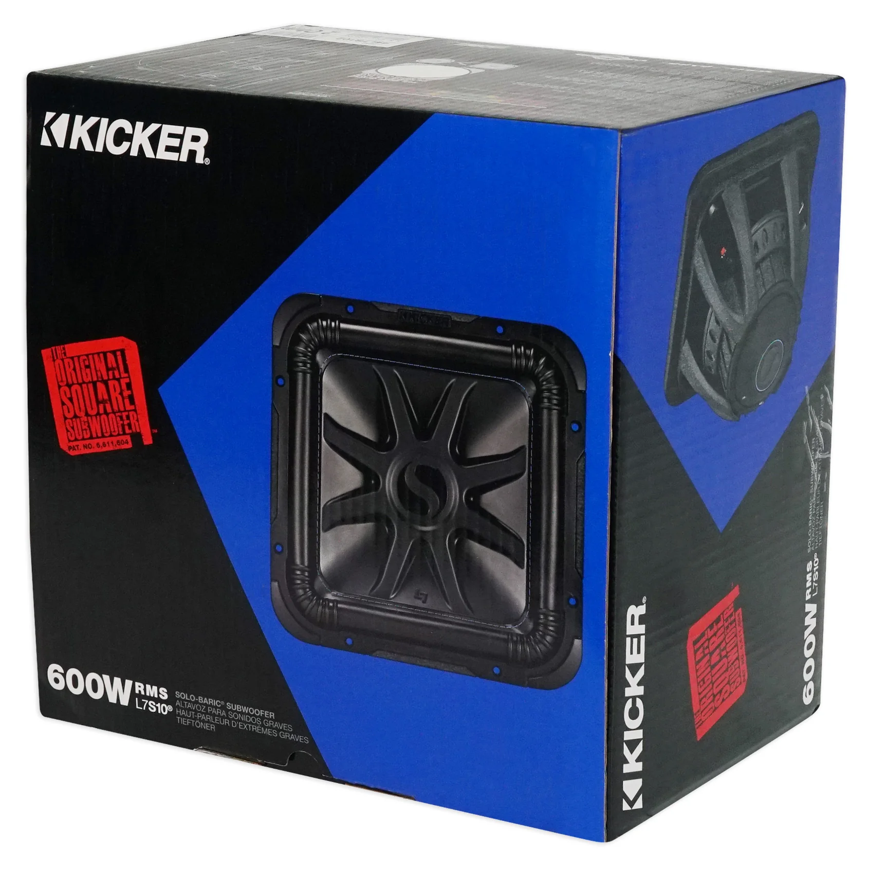 2) Kicker L7S102 10" SoloBaric L7S Subs+Vented Enclosure+1500W Amplifier+Amp Kit - Image 5
