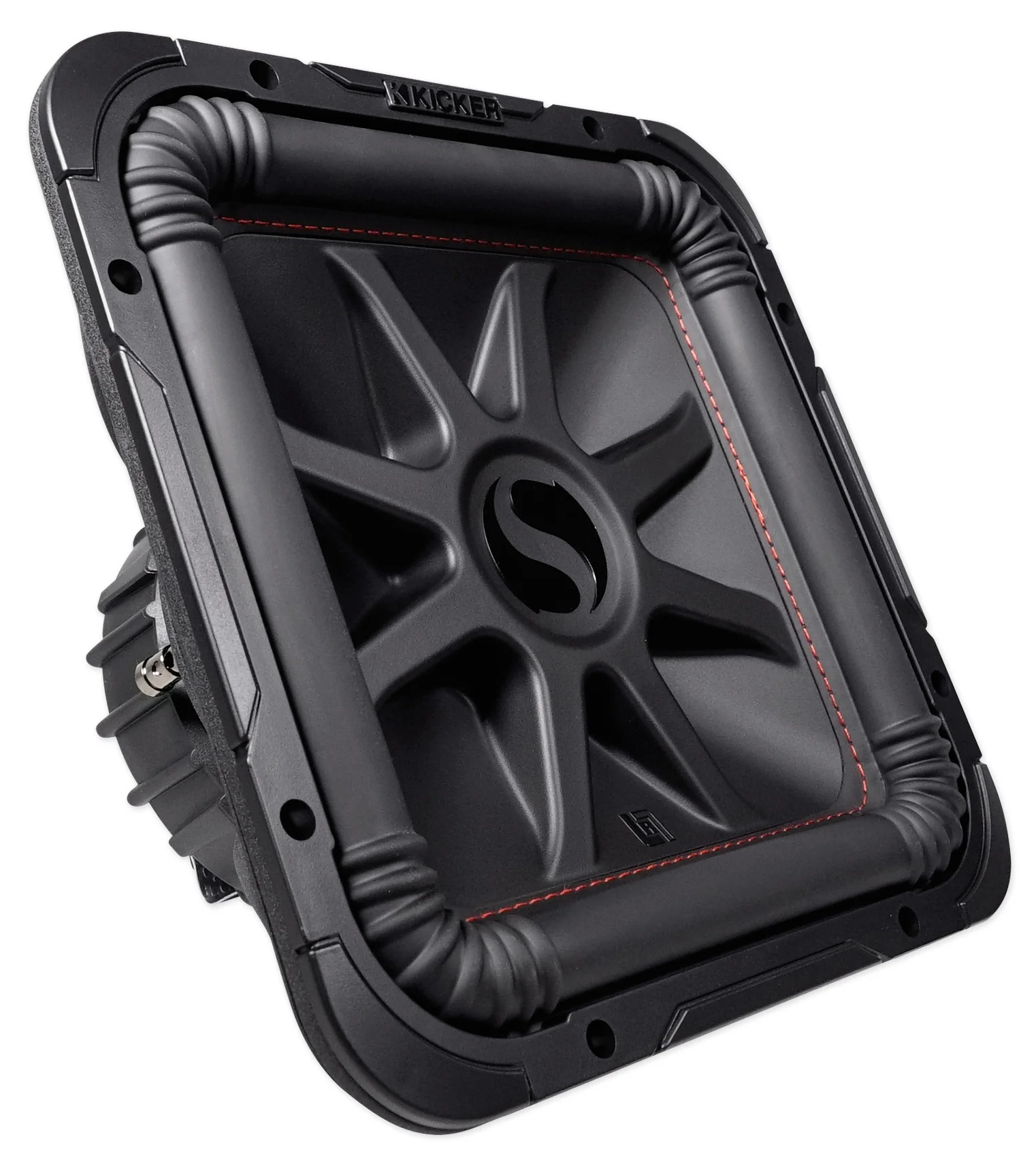 2) KICKER 45L7R122 12" 1200w L7R Solo-Baric Subwoofers+Vented Sub Box+Amp+Wires - Image 3