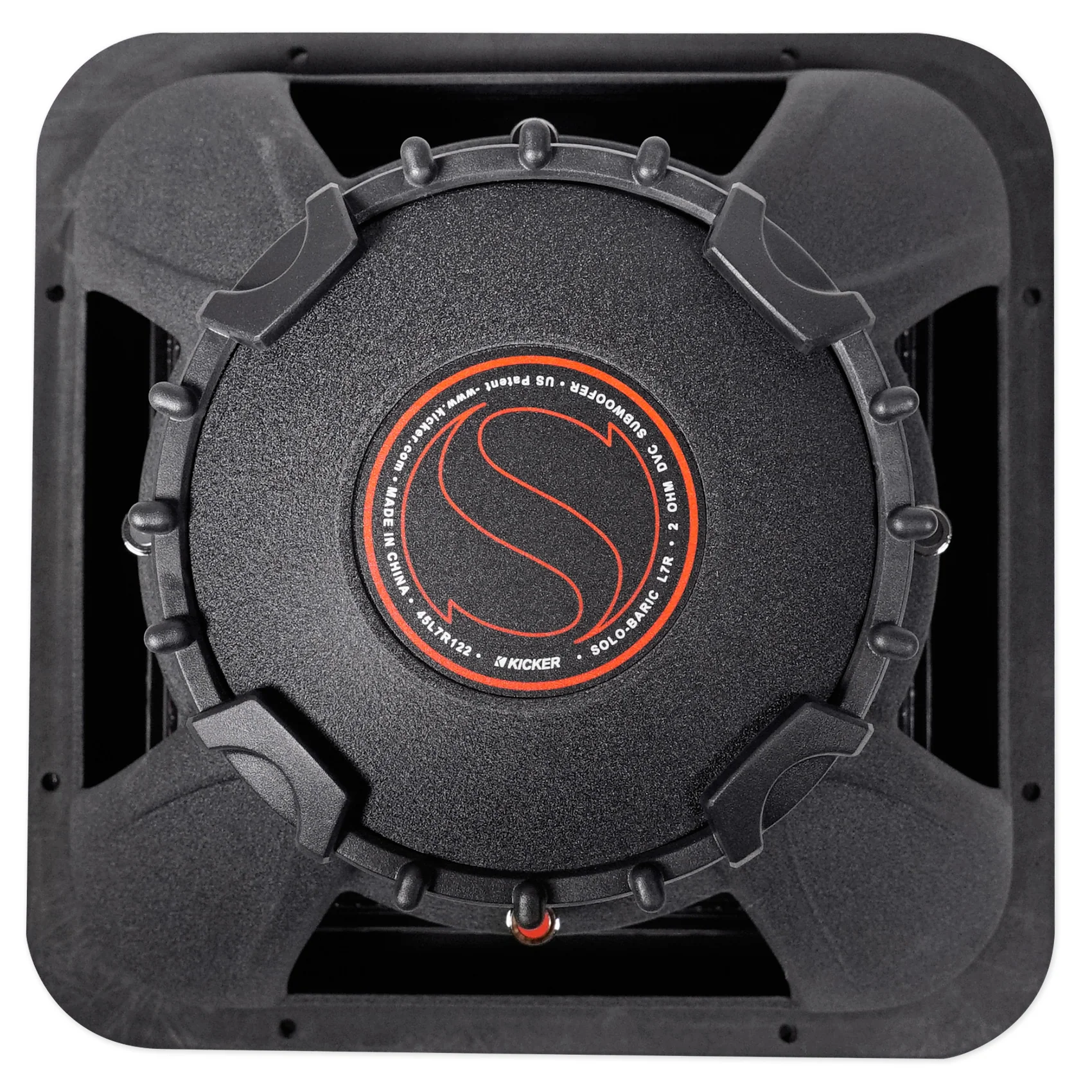 2) KICKER 45L7R122 12" 1200w L7R Subwoofers, Solo-Baric+Vented Bedlined Sub Box - Image 6