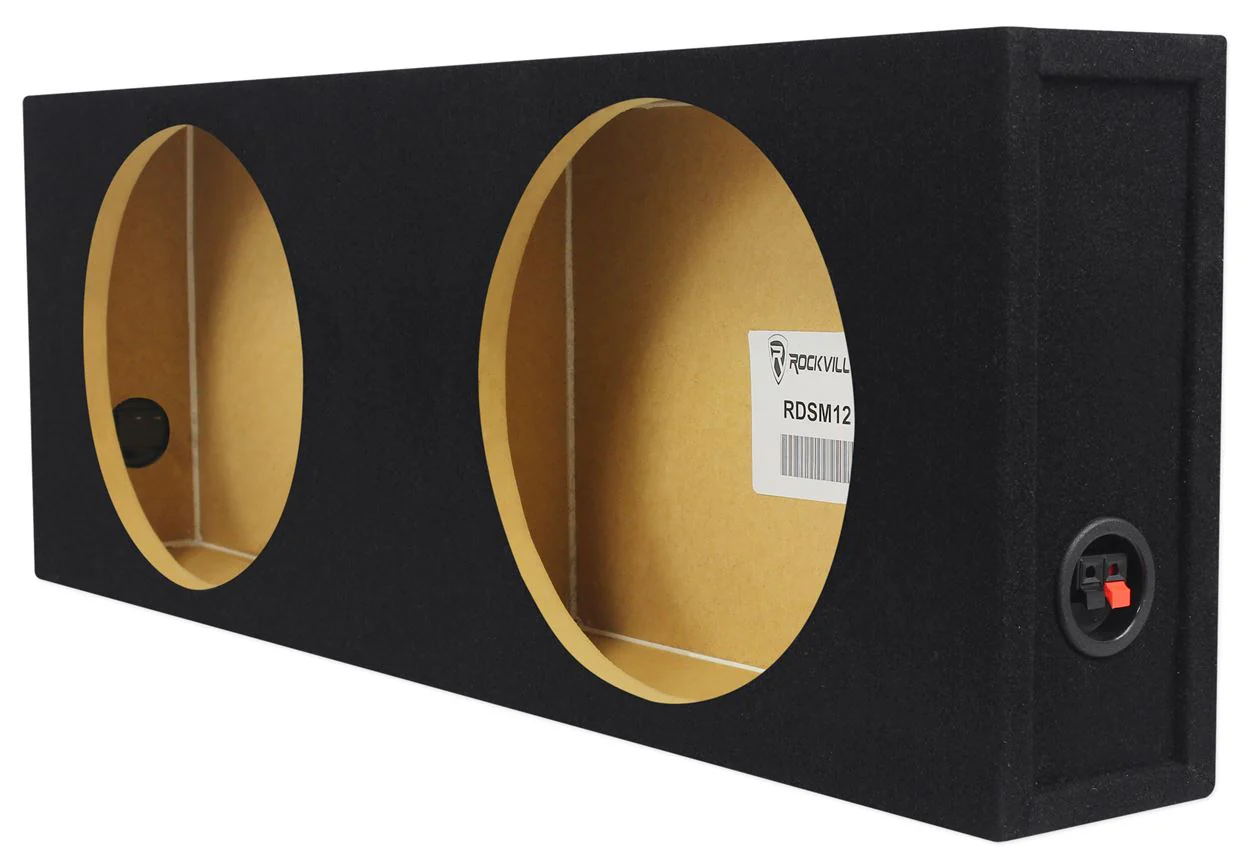 (2) Kicker 48CWRT122 COMPRT12 2000W 12" Slim Car Subwoofers+Shallow Sub Box - Image 5