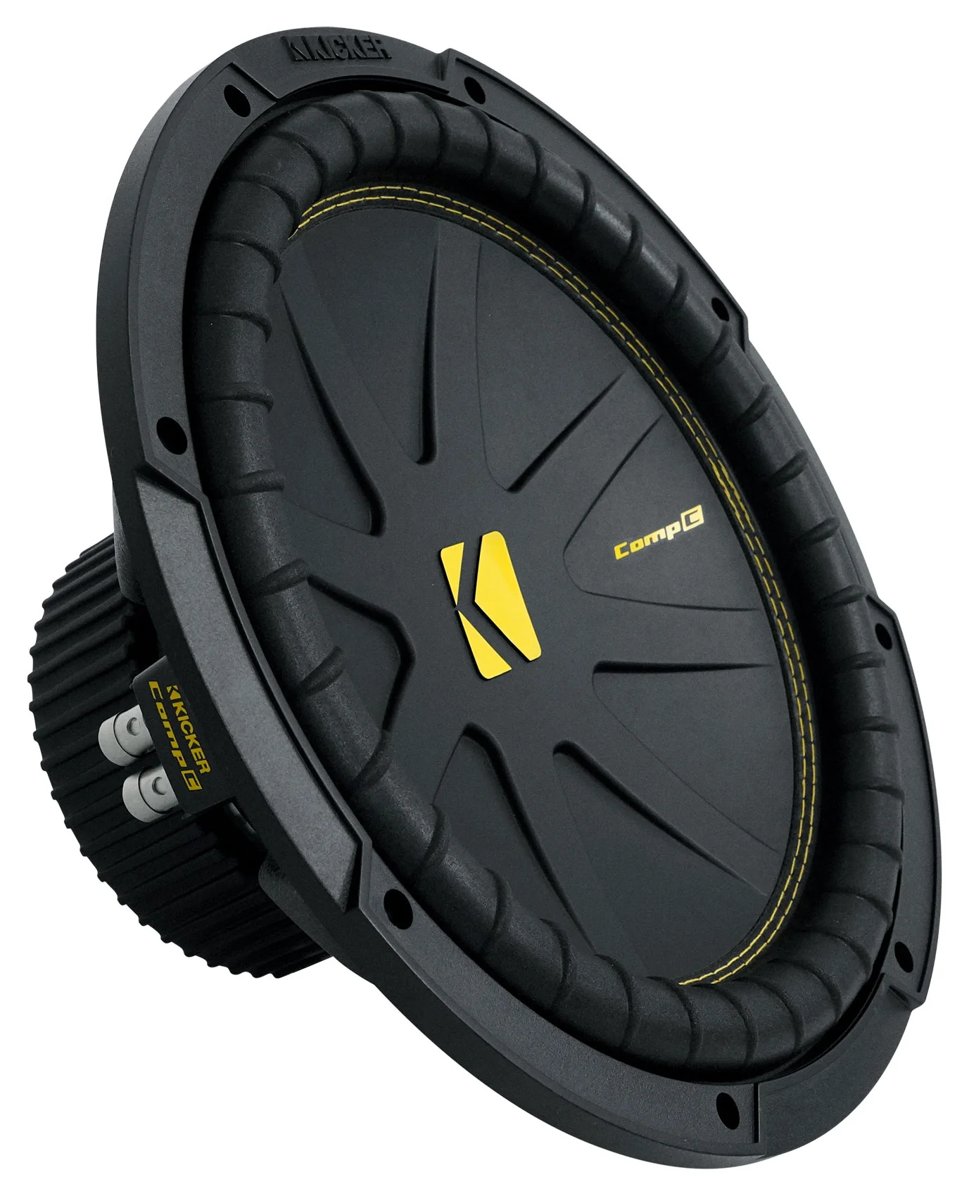 (2) Kicker 50CWCD124 CompC 12" DVC Subwoofers+Sealed Sub Box Enclosure CWCD124 - Image 2