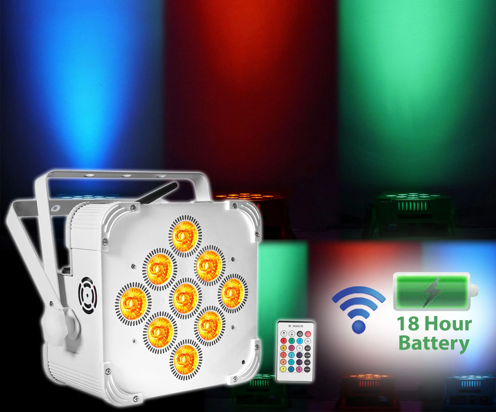 BEST PAR 60 White 2-Pack + ROCKFORCE W2 DMX Controller Bundle - Image 2