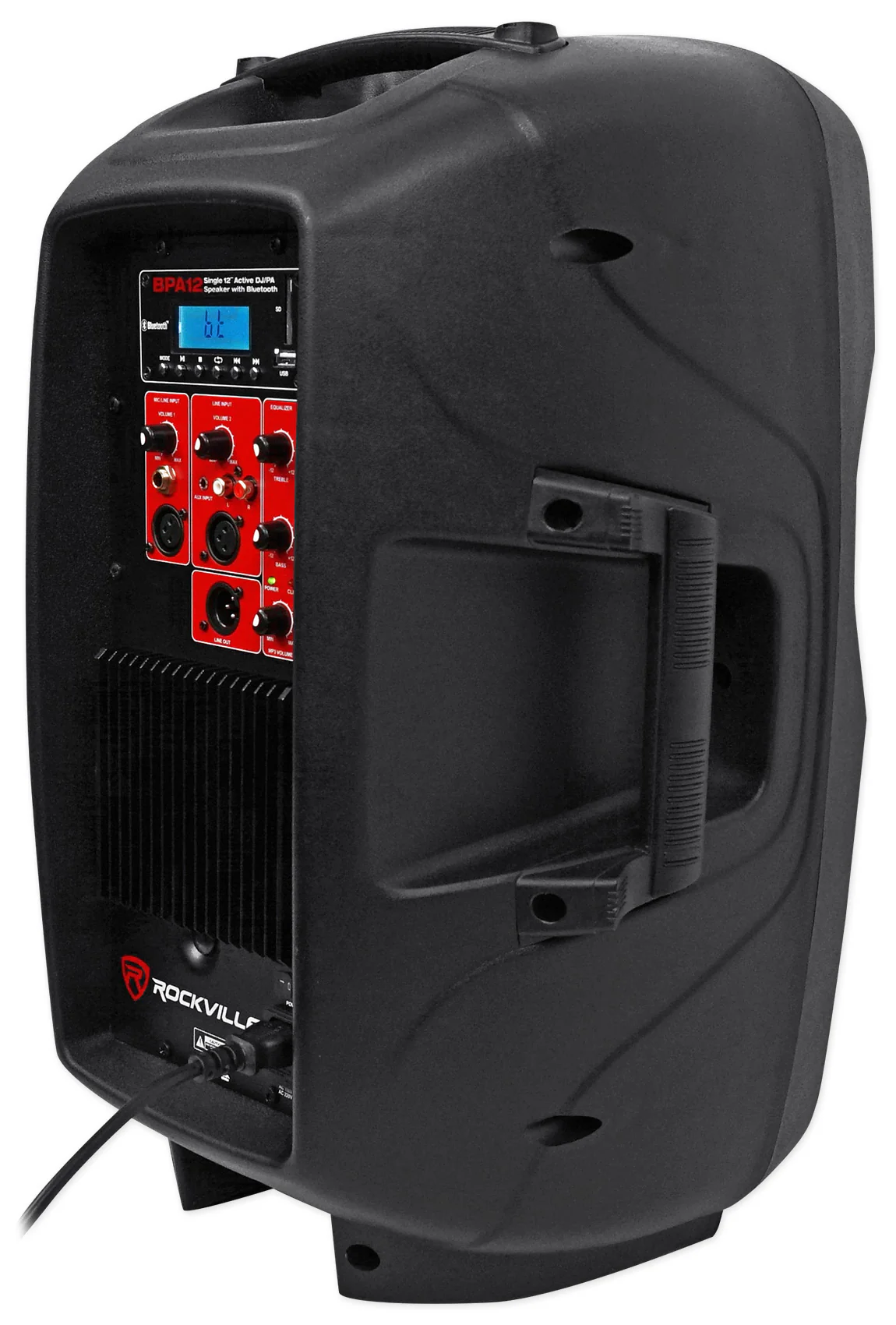 BPA12 12" Powered Speakers 2-Pack + Tripod Stands + XLR Cables Bundle - Image 6