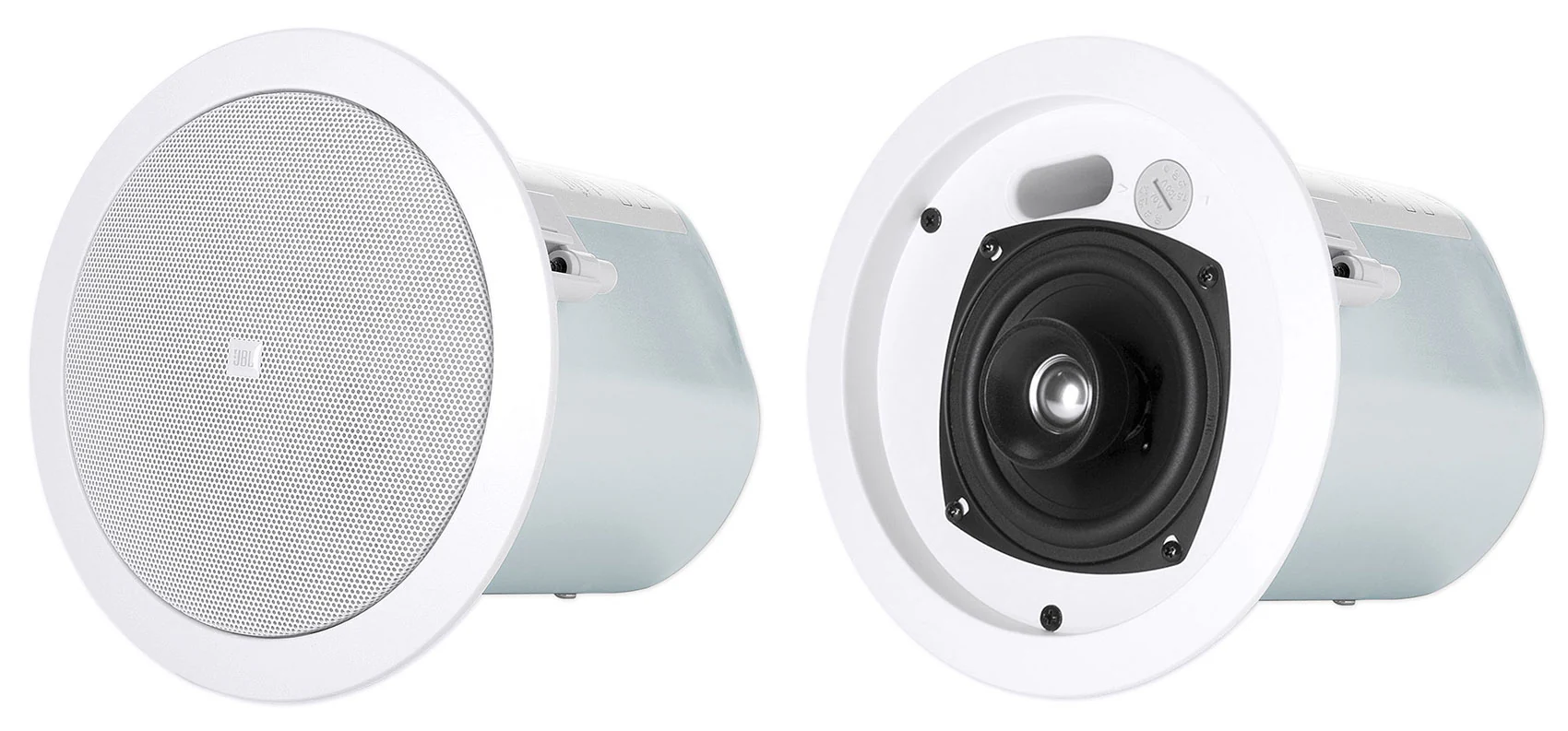 (4) JBL Control 24CT 4" 70v Commercial Restaurant/Bar White Ceiling Speakers+Amp - Image 2