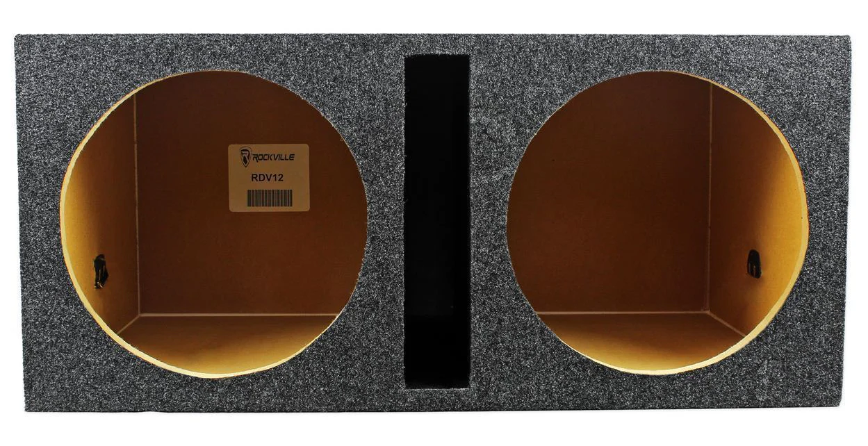 (2) Crunch CRW12D4 12" 800 Watt Car Audio Subwoofers+Vented Sub Box Enclosure - Image 17