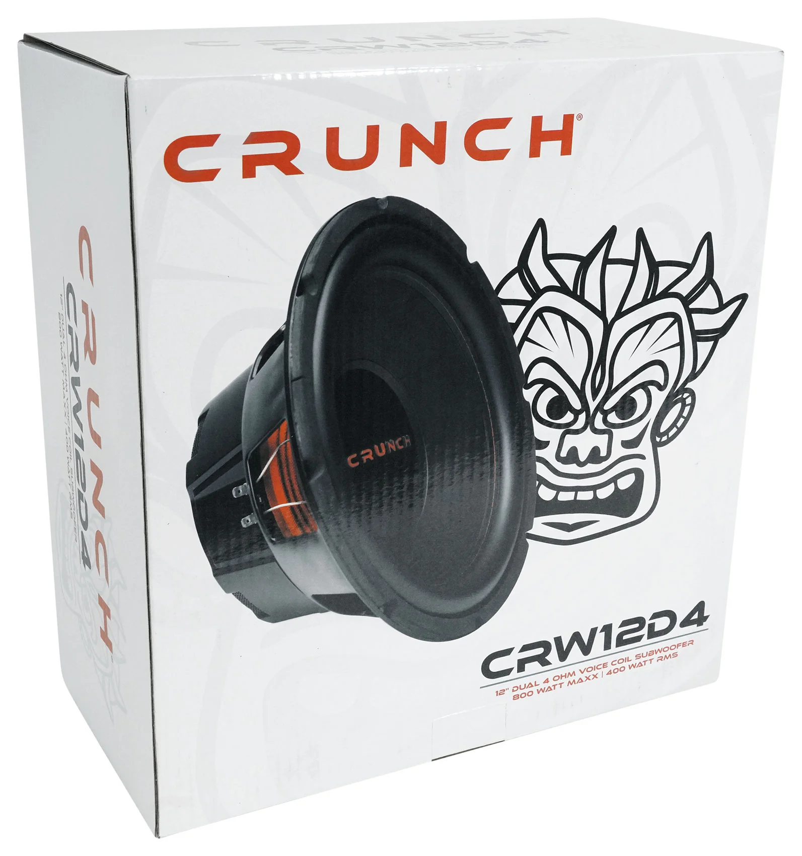 (2) Crunch CRW12D4 12" 800 Watt Car Audio Subwoofers+Vented Sub Box Enclosure - Image 2