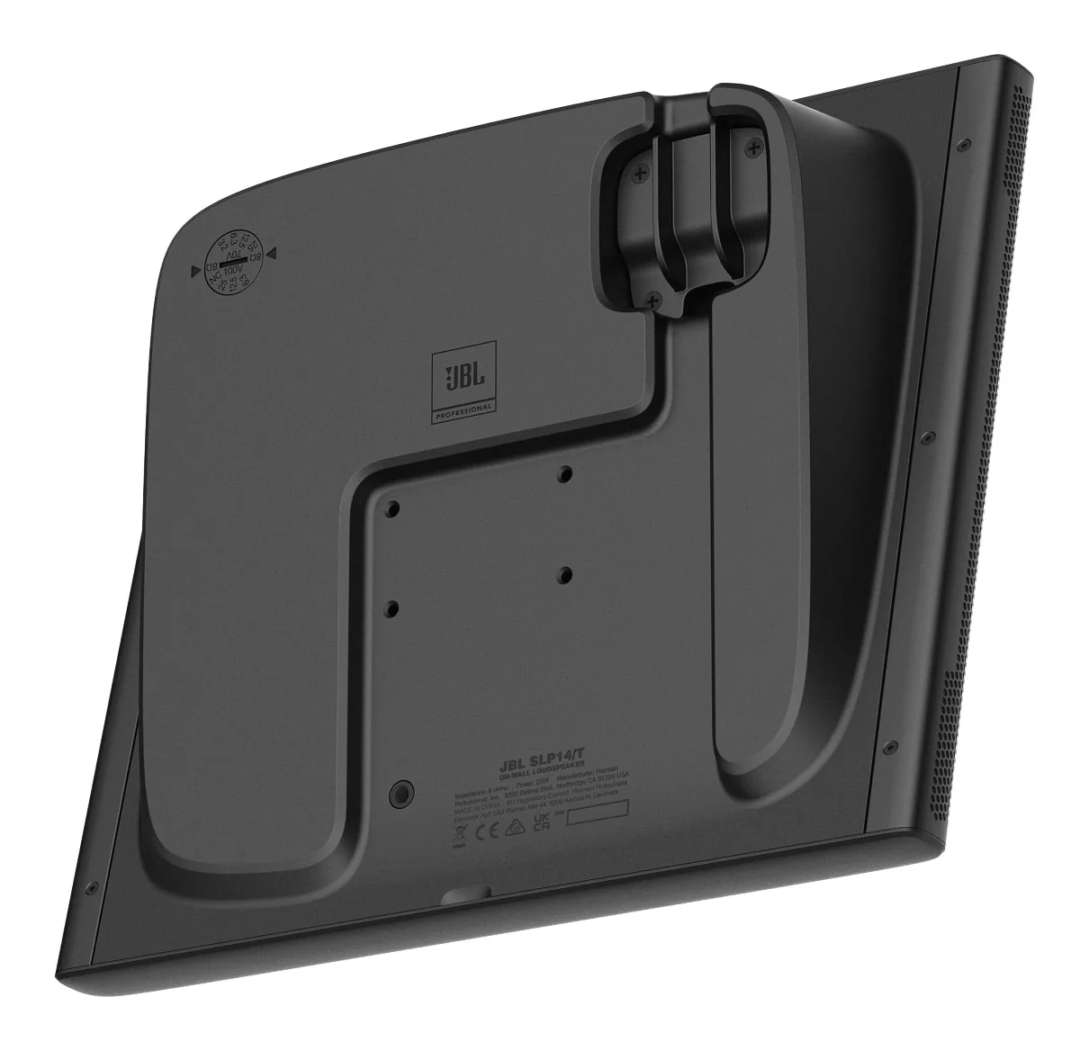 4) JBL SLP14/T-BK Sleek Low-Profile On Wall Mount 4" 70v Commercial Speakers+Amp - Image 15