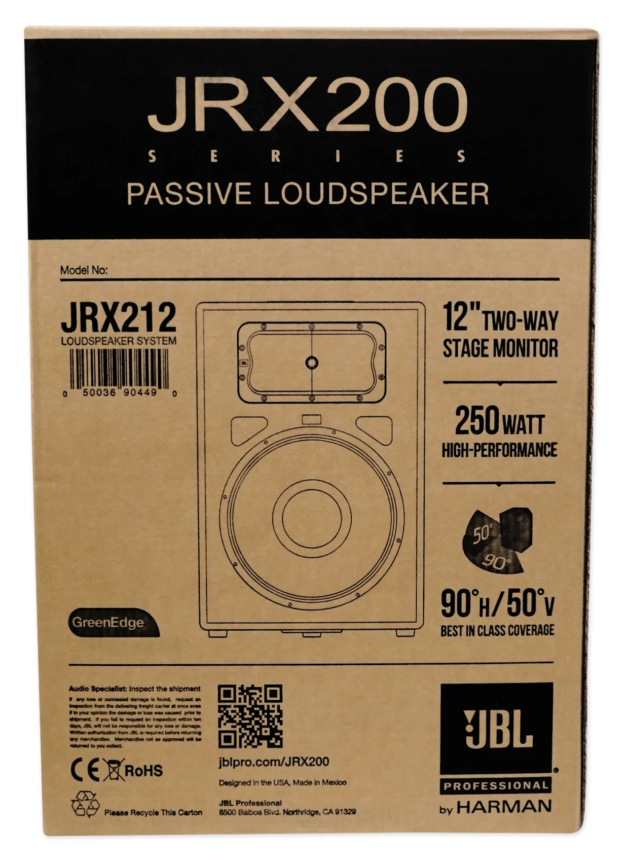 2 JBL JRX212 1000 Watt 12" DJ PA Speakers Monitors+ 2)Stands+2)Cables+Carry Case - Image 8