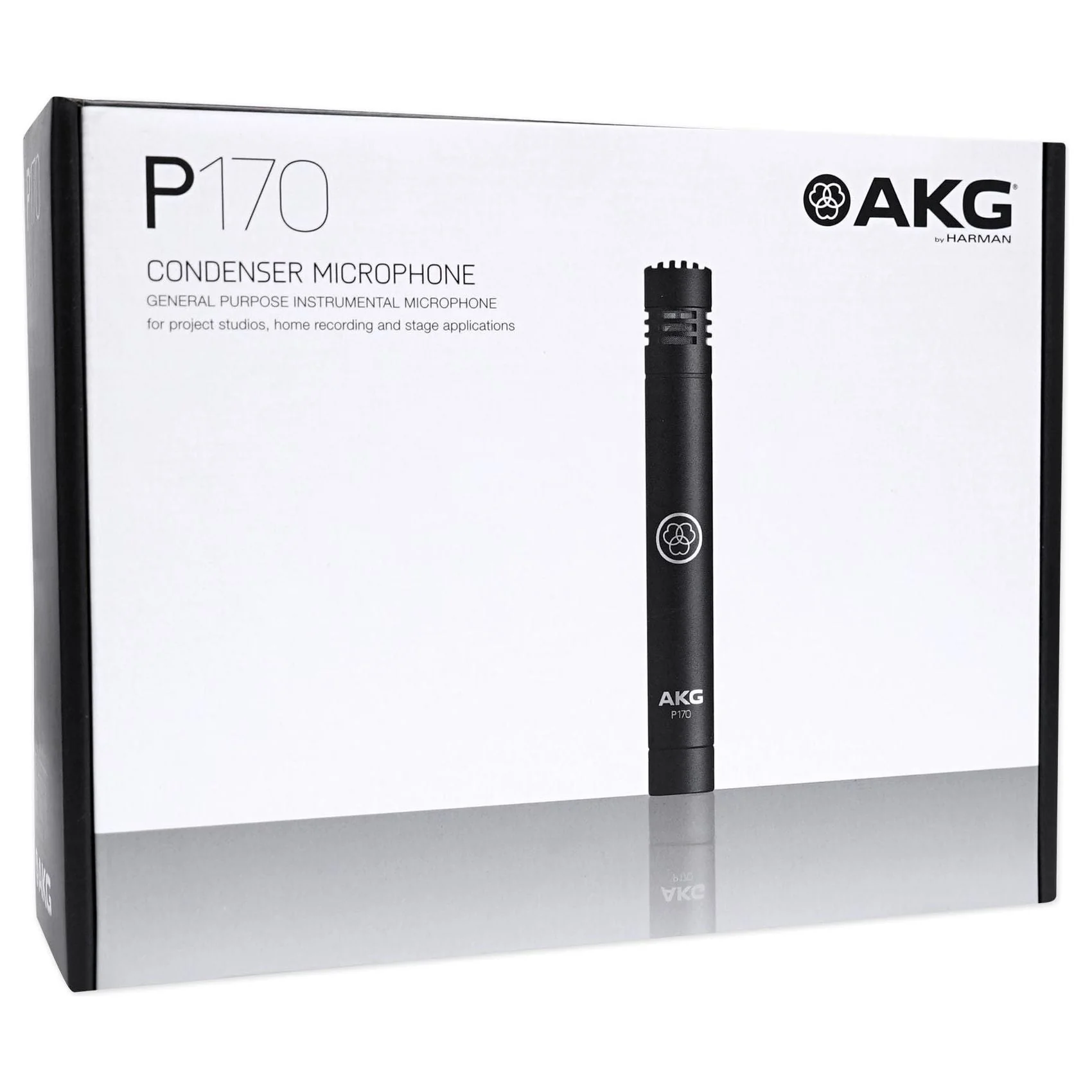 (2) AKG P170 Studio Pencil Microphones Instrument Drum Microphones+Condenser Mic - Image 8