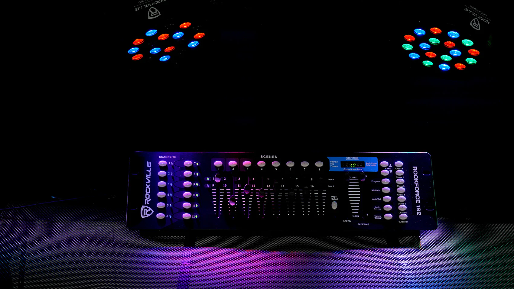 Party Spinner LED 2-Pack + ROCKFORCE 192 DMX Controller Bundle - Image 11
