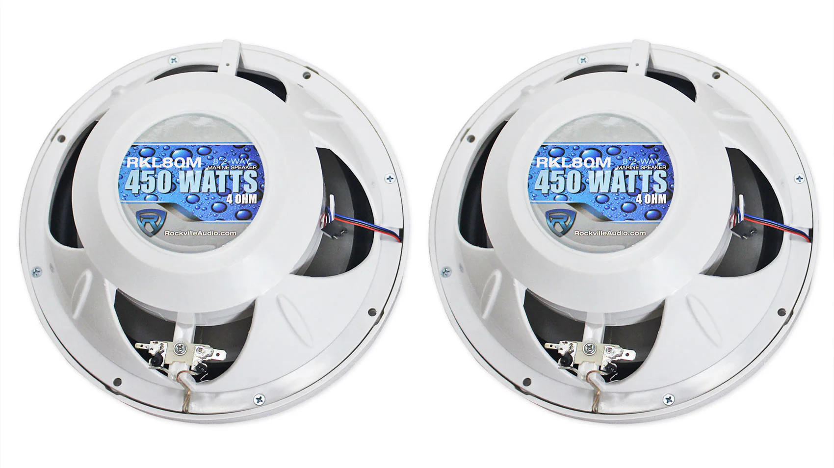 RKL80MW White 4-Pack + DBM45 Marine Amplifier Bundle - Image 15