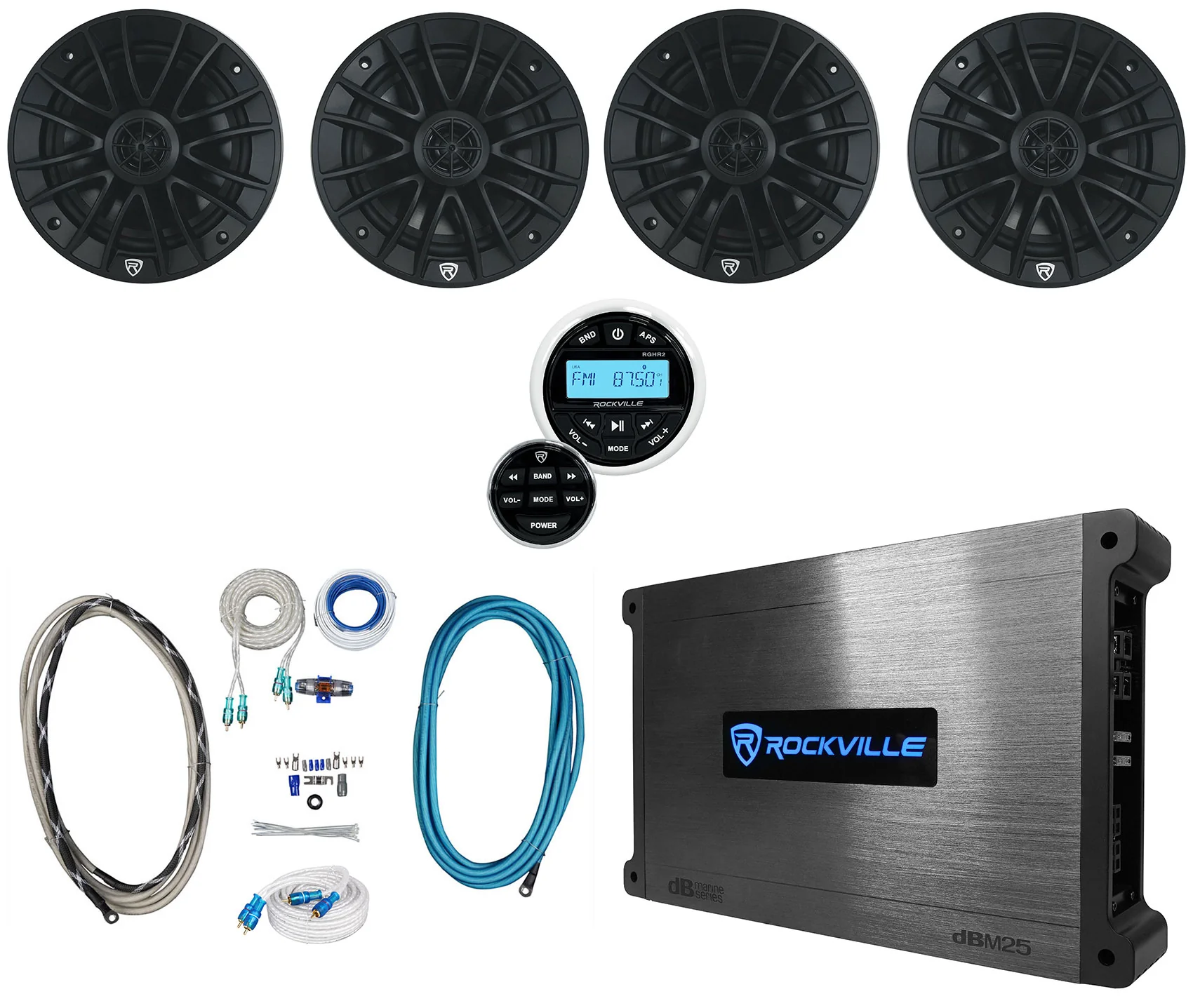 RM‑Premium‑65 Black 2-Pack + RGHR2 Receiver Bundle