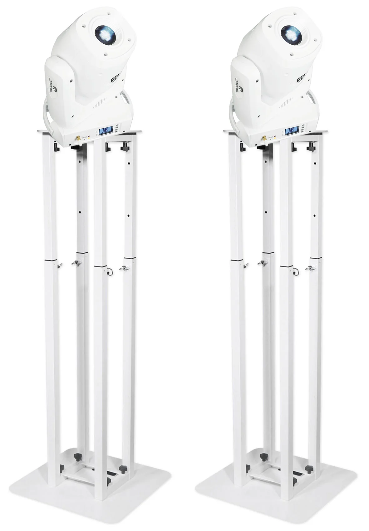 ROCK SPOT 260W White 2-Pack + RTP82W 8' Totem Stands Bundle