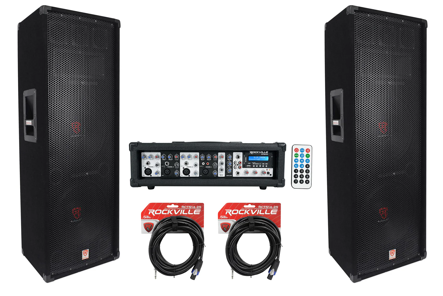 RSG12.24 2-Pack + RPM48S Powered Mixer Bundle