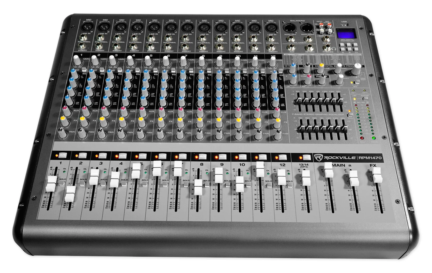 RSG15 15" 8-Ohm Speakers 2-Pack + RPM1470 Powered Mixer Bundle - Image 4