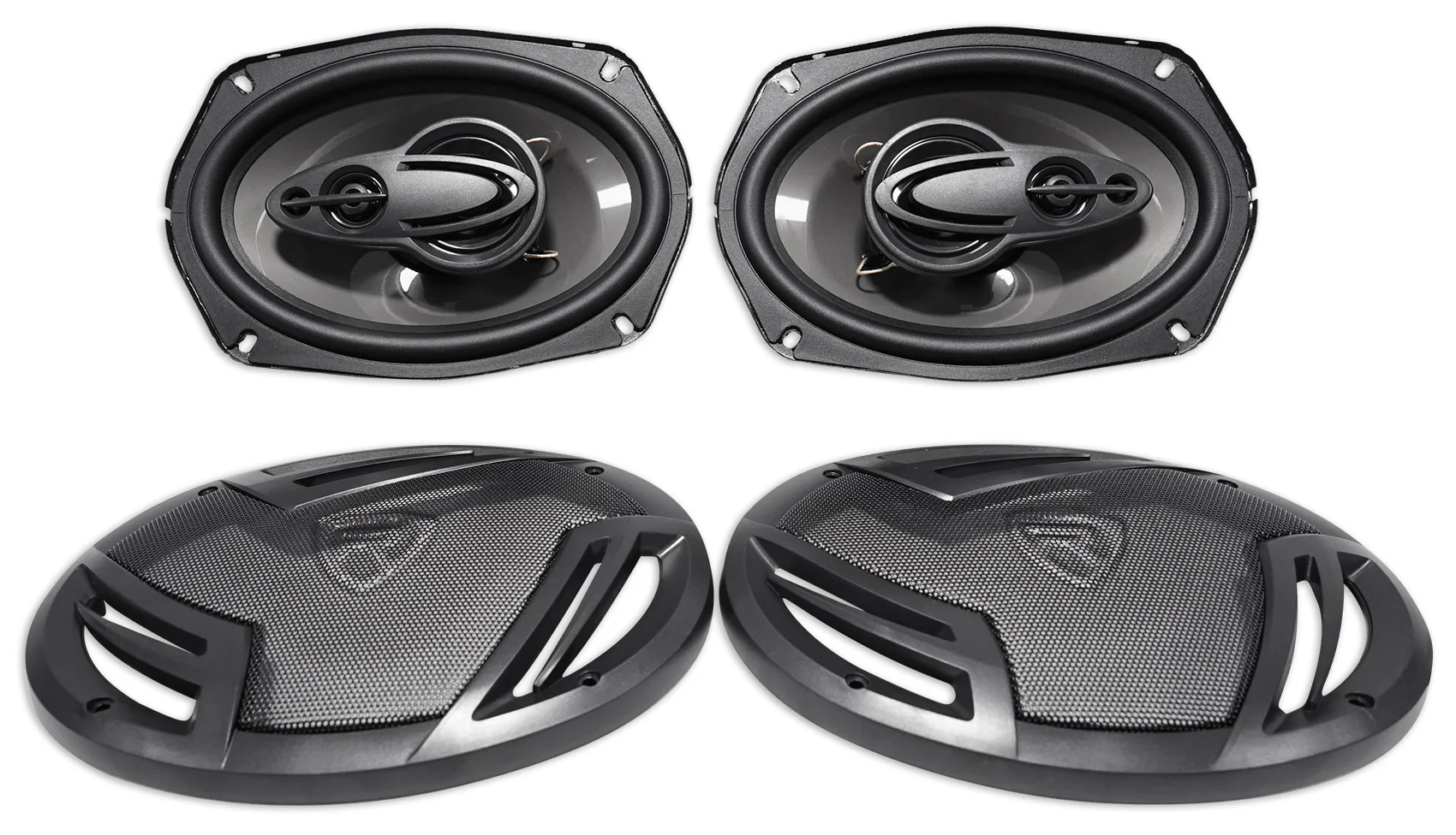 (2) RV69.4A Speakers + 12" Sub, 5-Channel Amp Bundle - Image 3