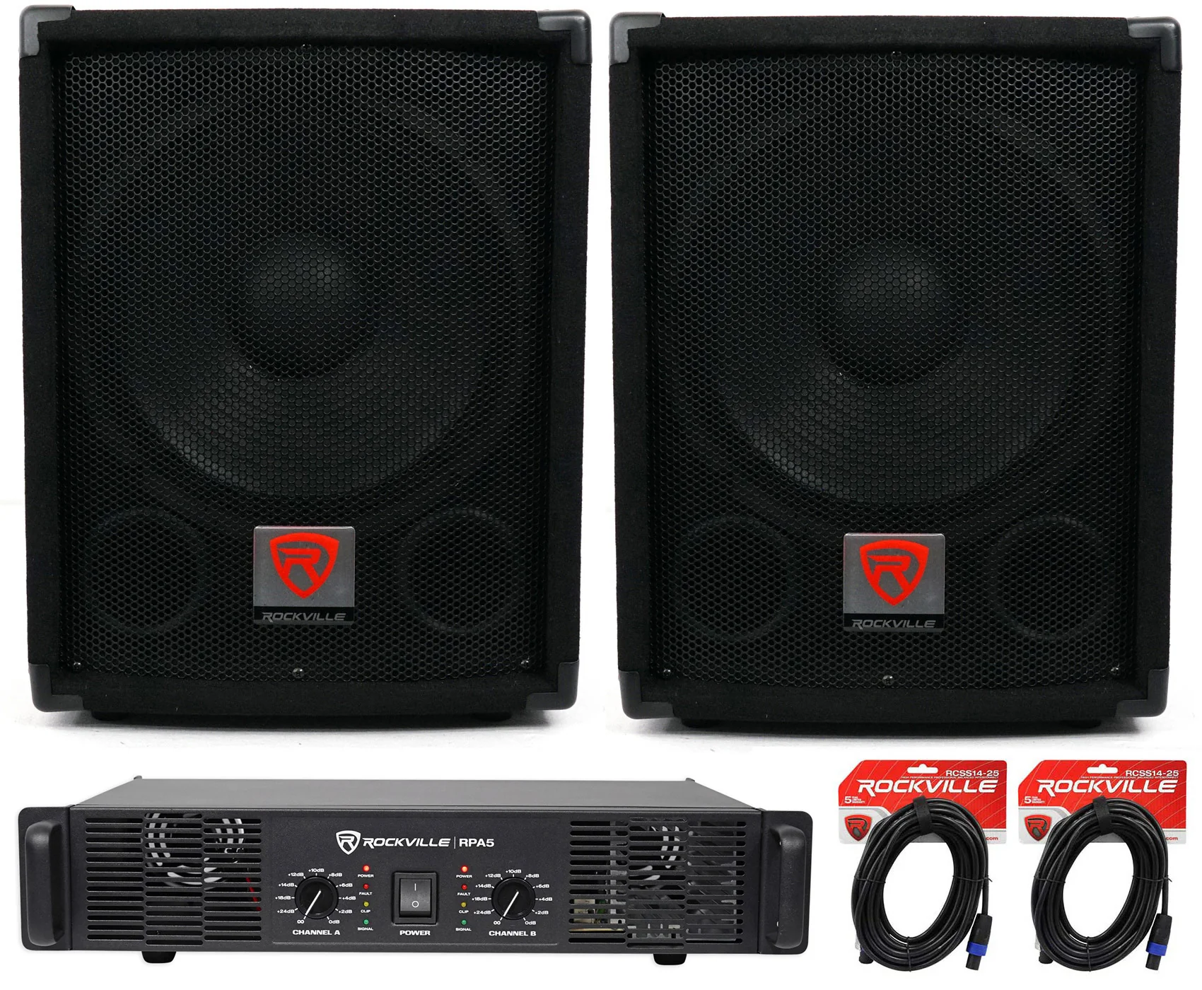SBG1128 12" 2-Pack + RPA5 Power Amplifier Bundle