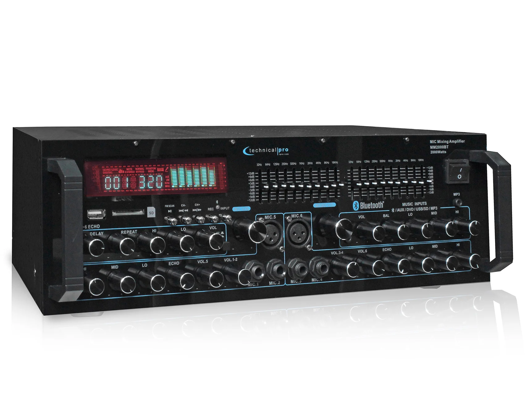 SPGN124 2-Pack + MM2000BT Bluetooth Mixer Amplifier Bundle - Image 8