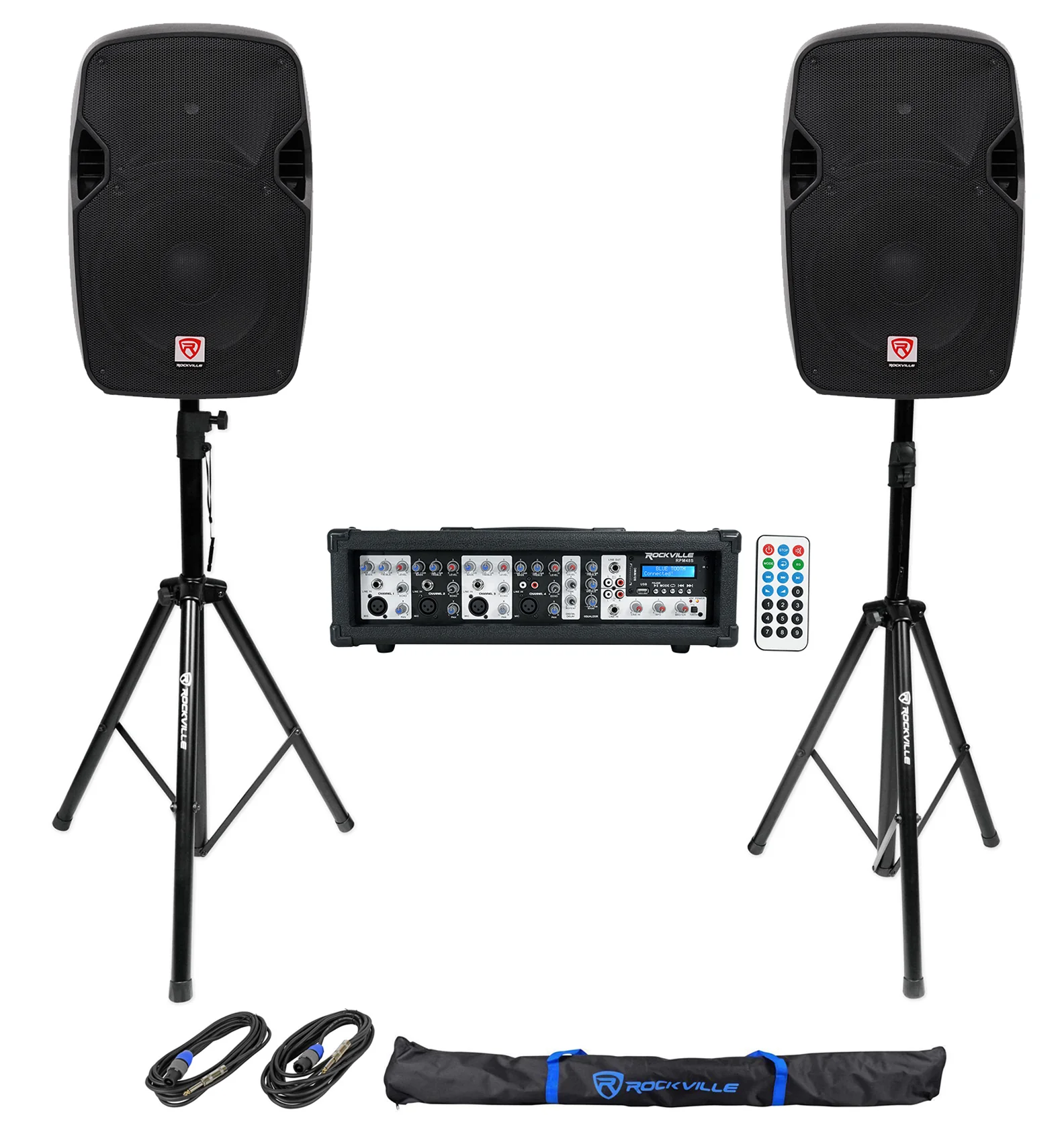 SPGN124 2-Pack + RPM48S Powered Mixer Bundle
