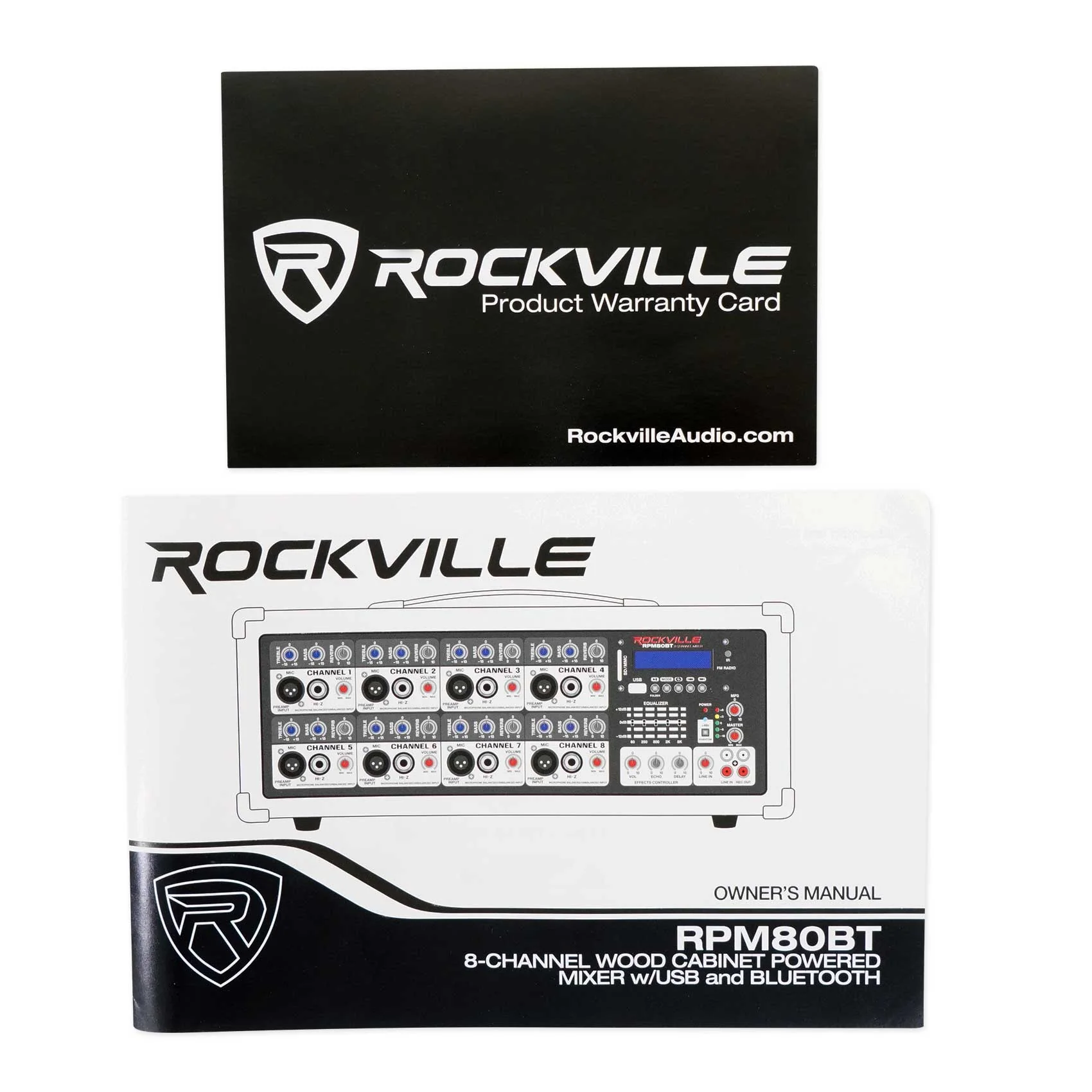 SPGN128 2-Pack + RPM80BT Powered Mixer + Mic Bundle - Image 12