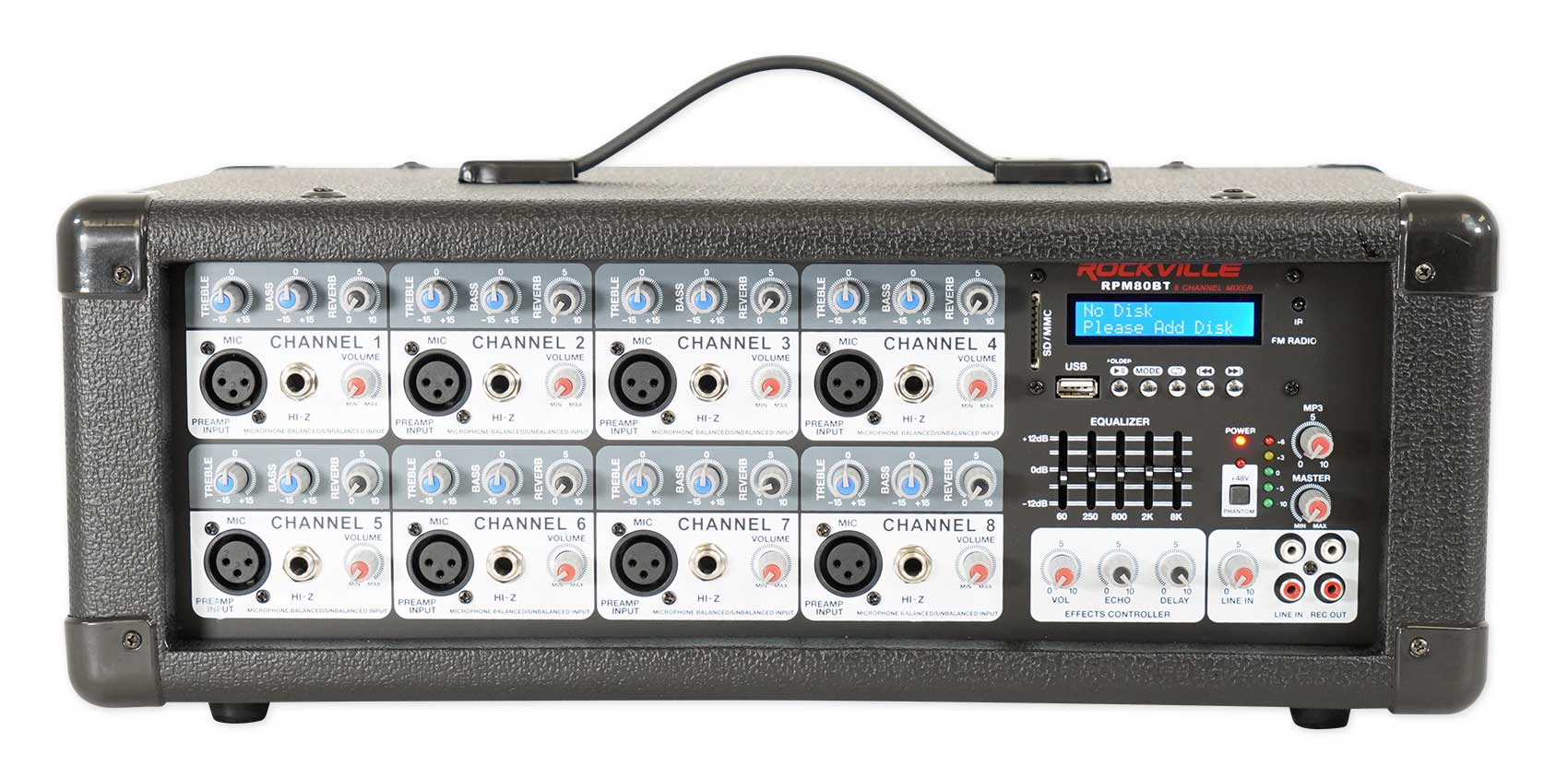 SPGN158 2-Pack + RPM80BT Powered Mixer + Wireless Mics Bundle - Image 2