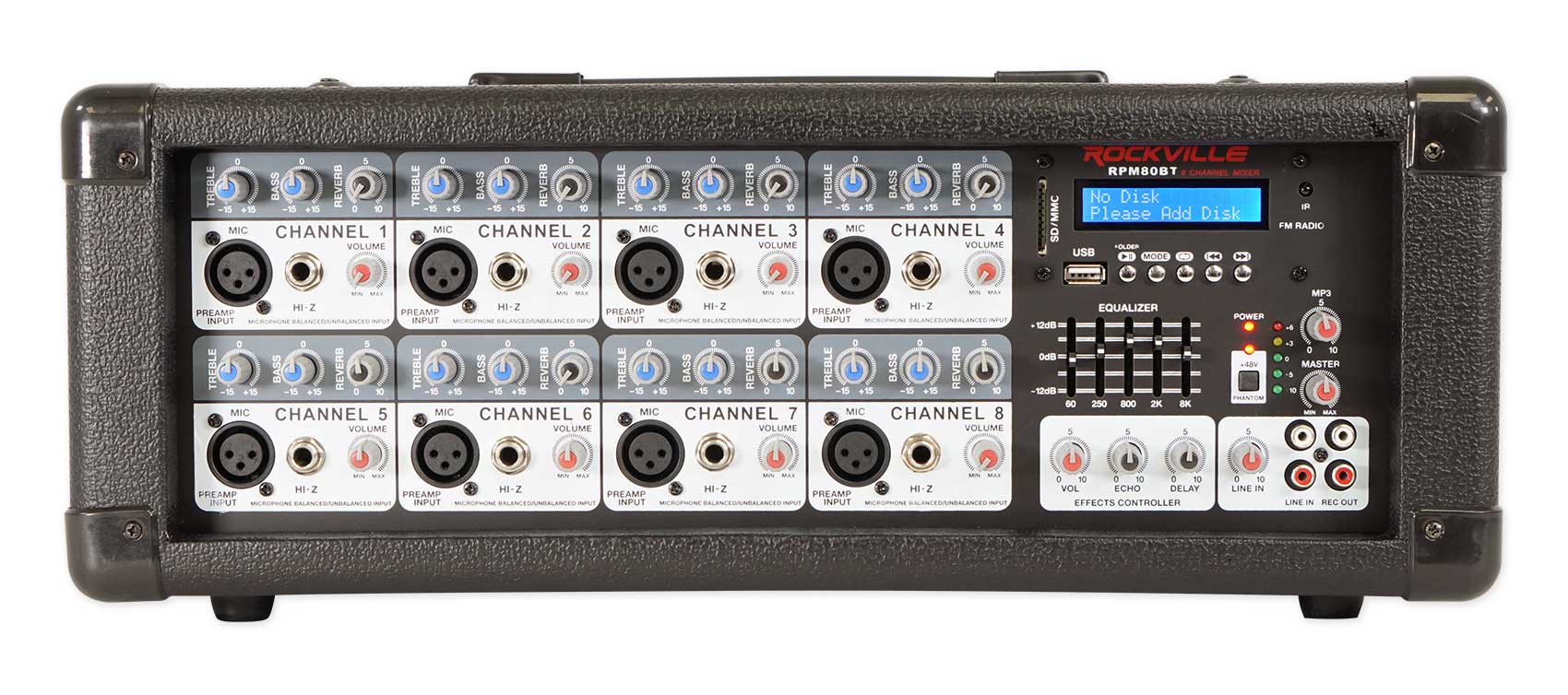 SPGN158 2-Pack + RPM80BT Powered Mixer + Wireless Mics Bundle - Image 25