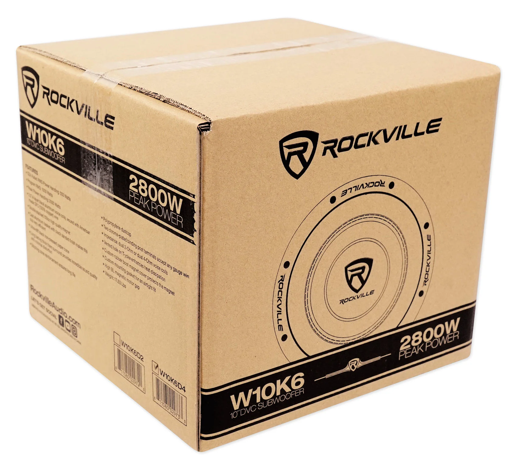 Rockville 10" Subwoofers 2-Pack + Sealed Dual 10" Enclosure Bundle - Image 9
