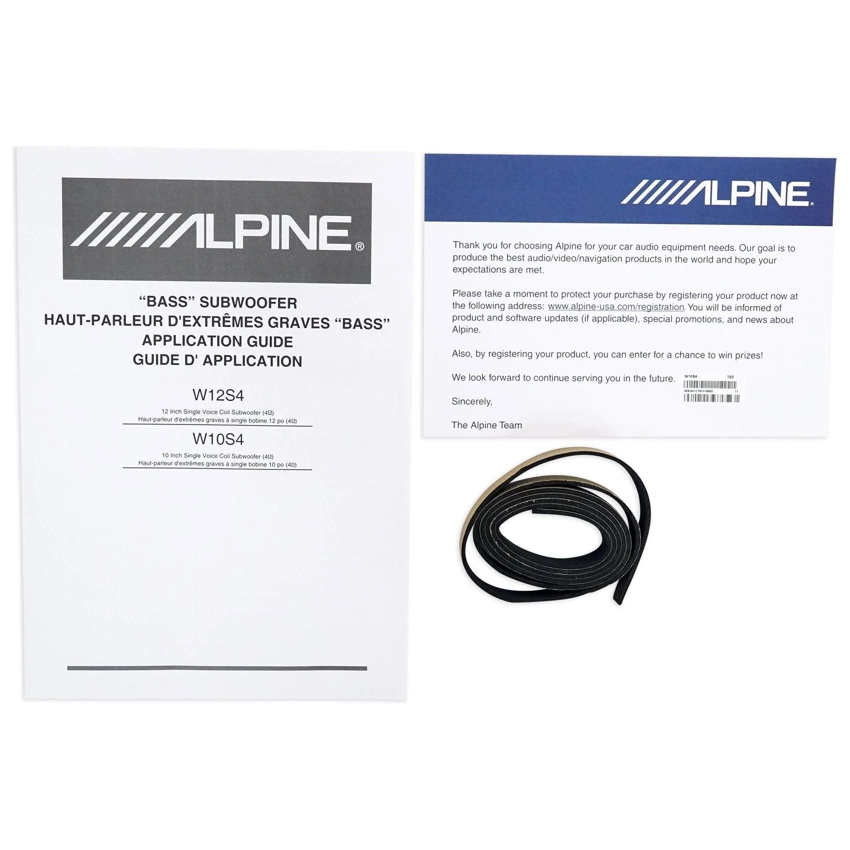 (2) Alpine W12S4 12" 1500 Watt Car Audio Subwoofers + Sealed Sub Box Enclosure - Image 10