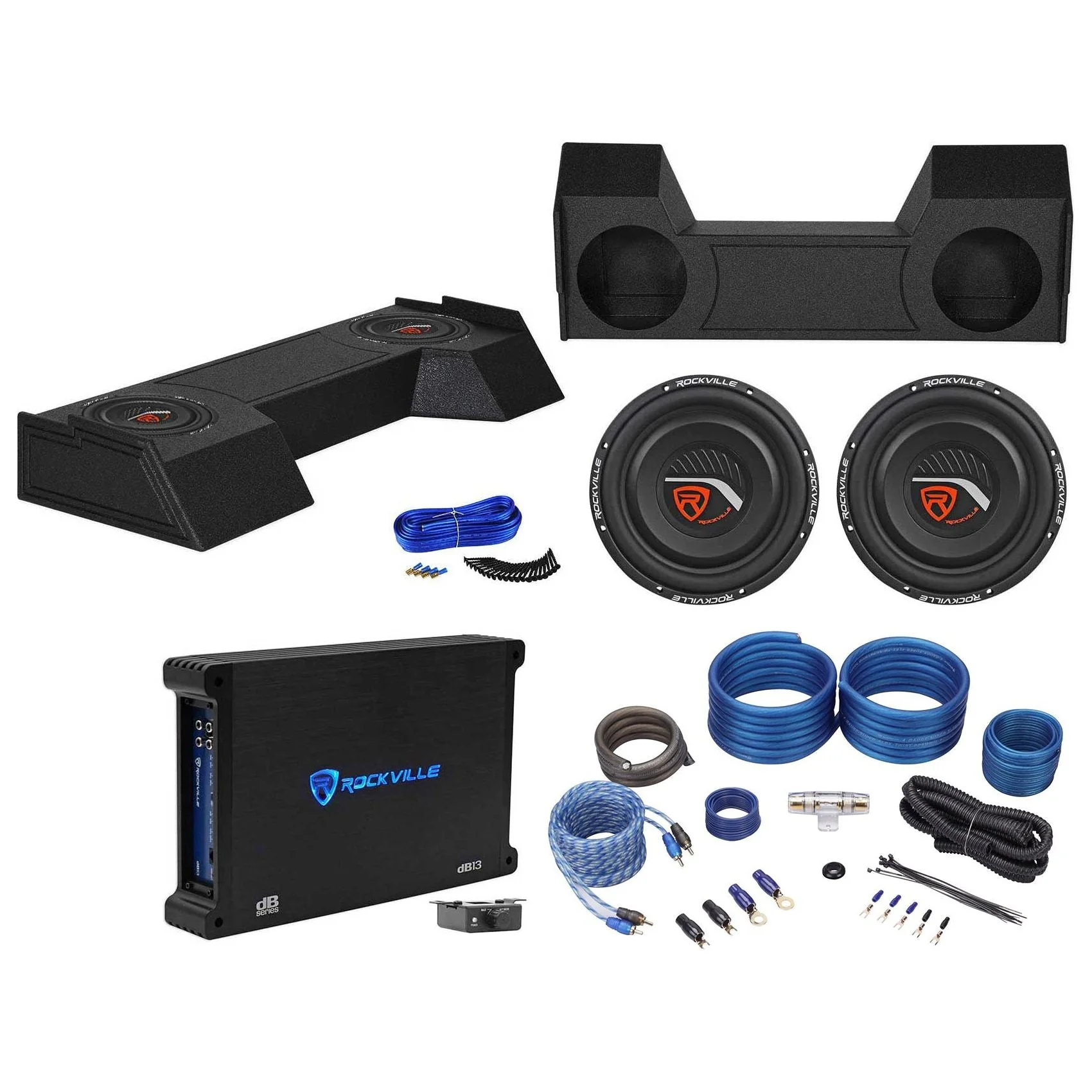 W12T4S4 12" Shallow Subwoofers 2-Pack + dB13 Amplifier Bundle - Image 2