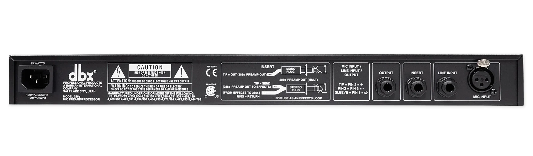 DBX 286S Microphone Mic Pre-Amp Processor 286 S, Phantom Power+Condenser Mic - Image 6