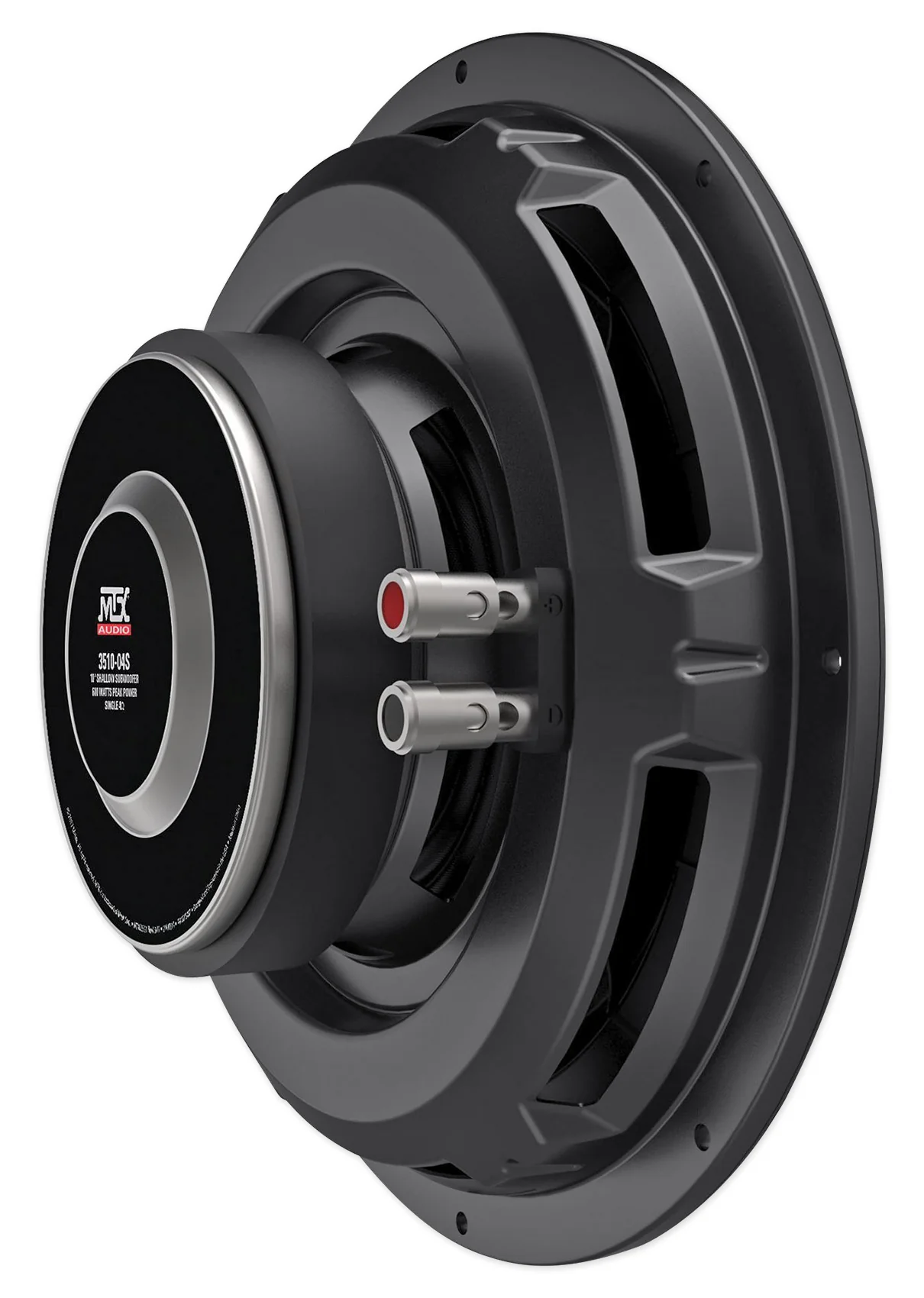 MTX 3510-04S 10" 600 Watt Shallow Car Subwoofer+Sealed Sub Box Slim Enclosure - Image 6