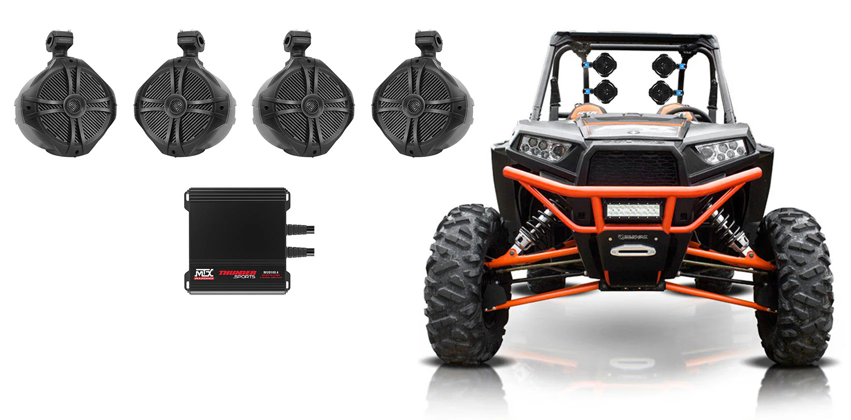 2-Pair RWB80B+MUD100.4 RZR