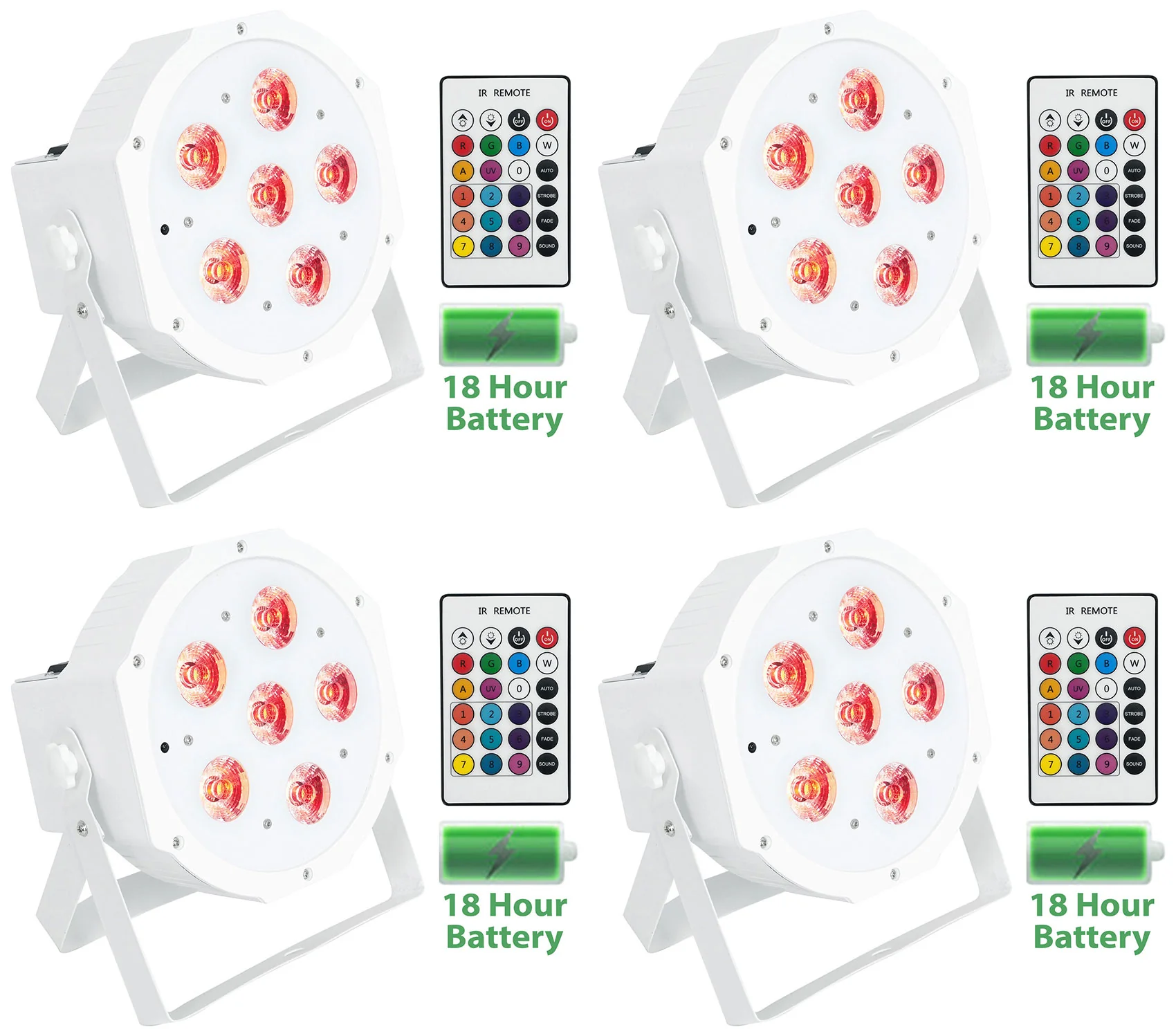 BATTERY PAR 61 White 4-Pack