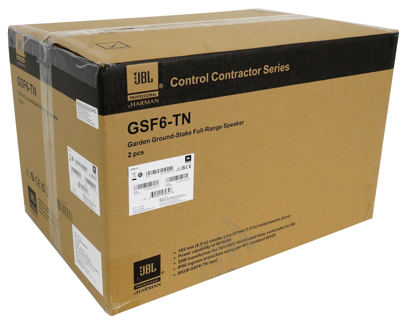 (8) JBL GSF6-TN 6.5" Landscape Ground Stake 70v Commercial Speakers+12" Sub+Amp - Image 4