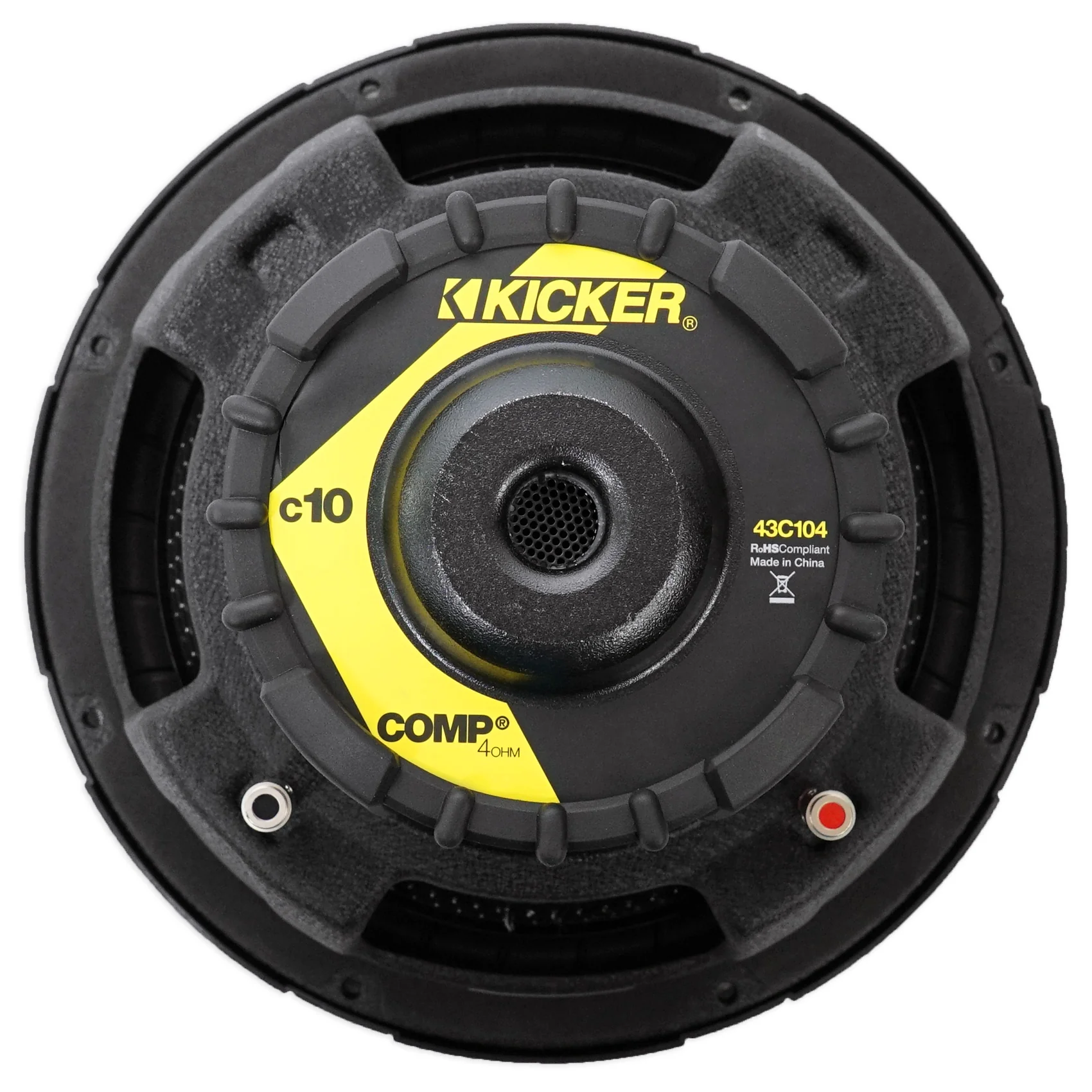 KICKER 43C104 Comp 10" 300 Watt Car Audio Subwoofer Sub+Mono Amplifier+Amp Kit - Image 13