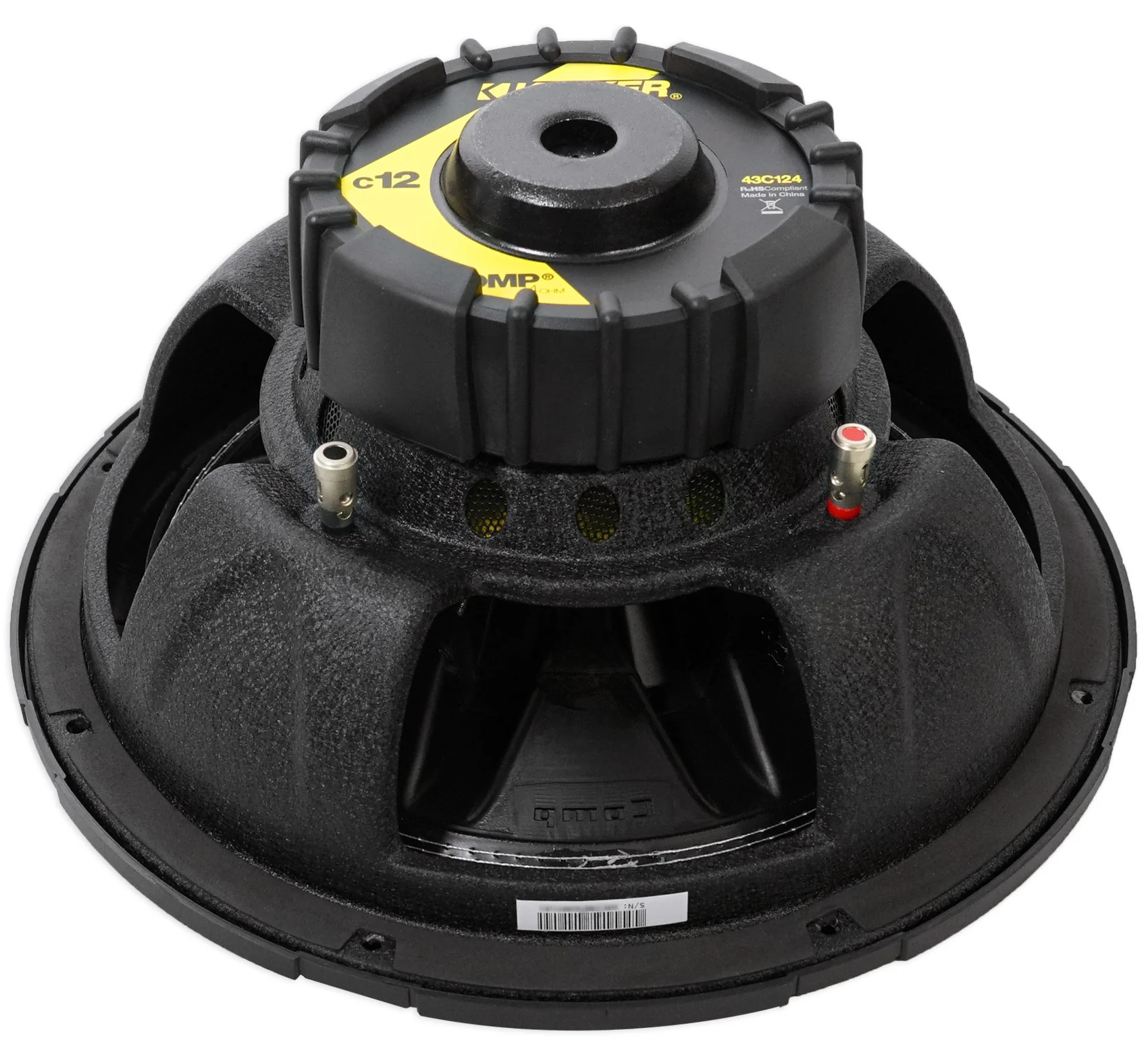 KICKER 43C124 Comp 12" 300 Watt SVC 4-Ohm Car Subwoofer Sub+Amplifier+Amp Kit - Image 10