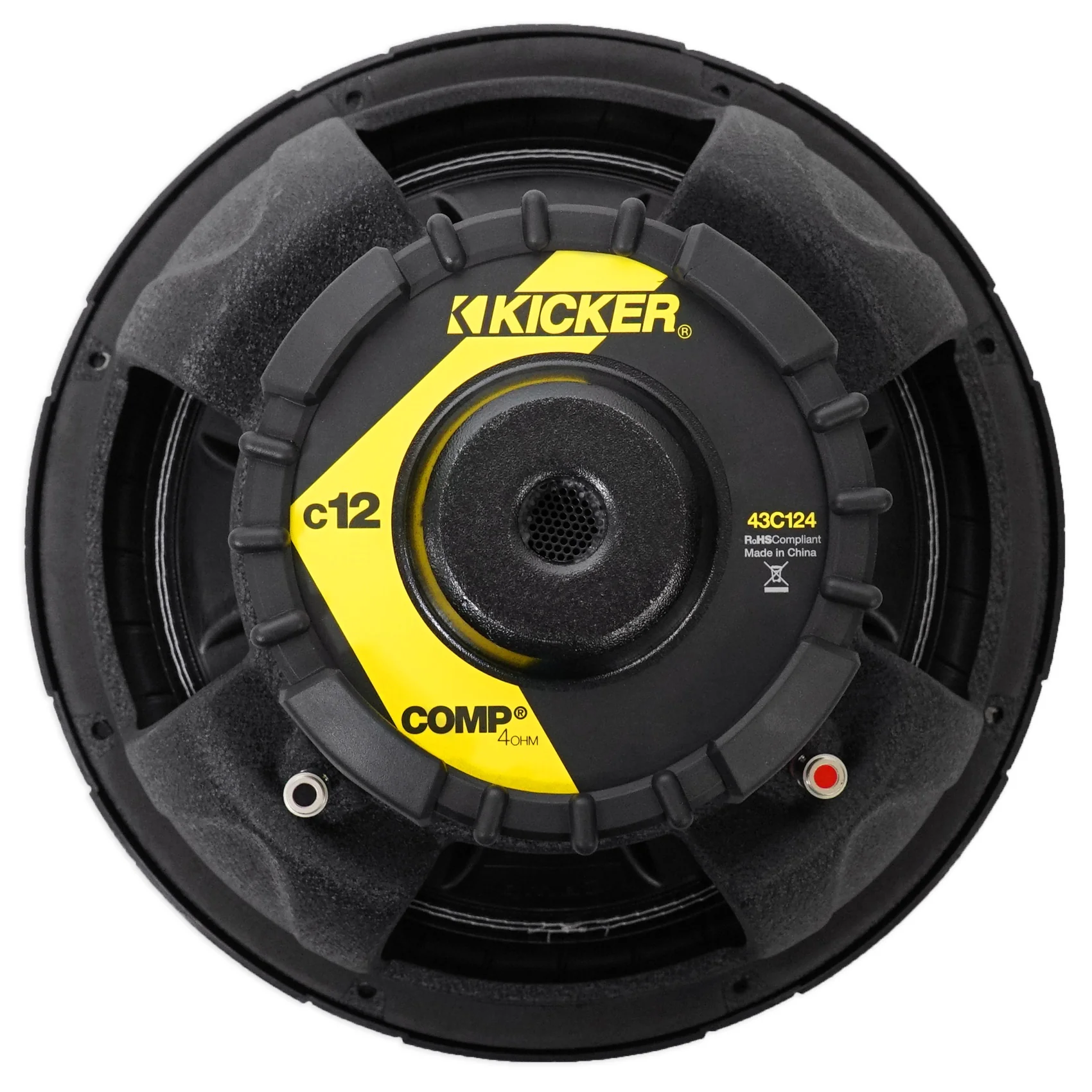 KICKER 43C124 Comp 12" 300 Watt Car Subwoofer+Amplifier+Amp Kit+Vented Sub Box - Image 12