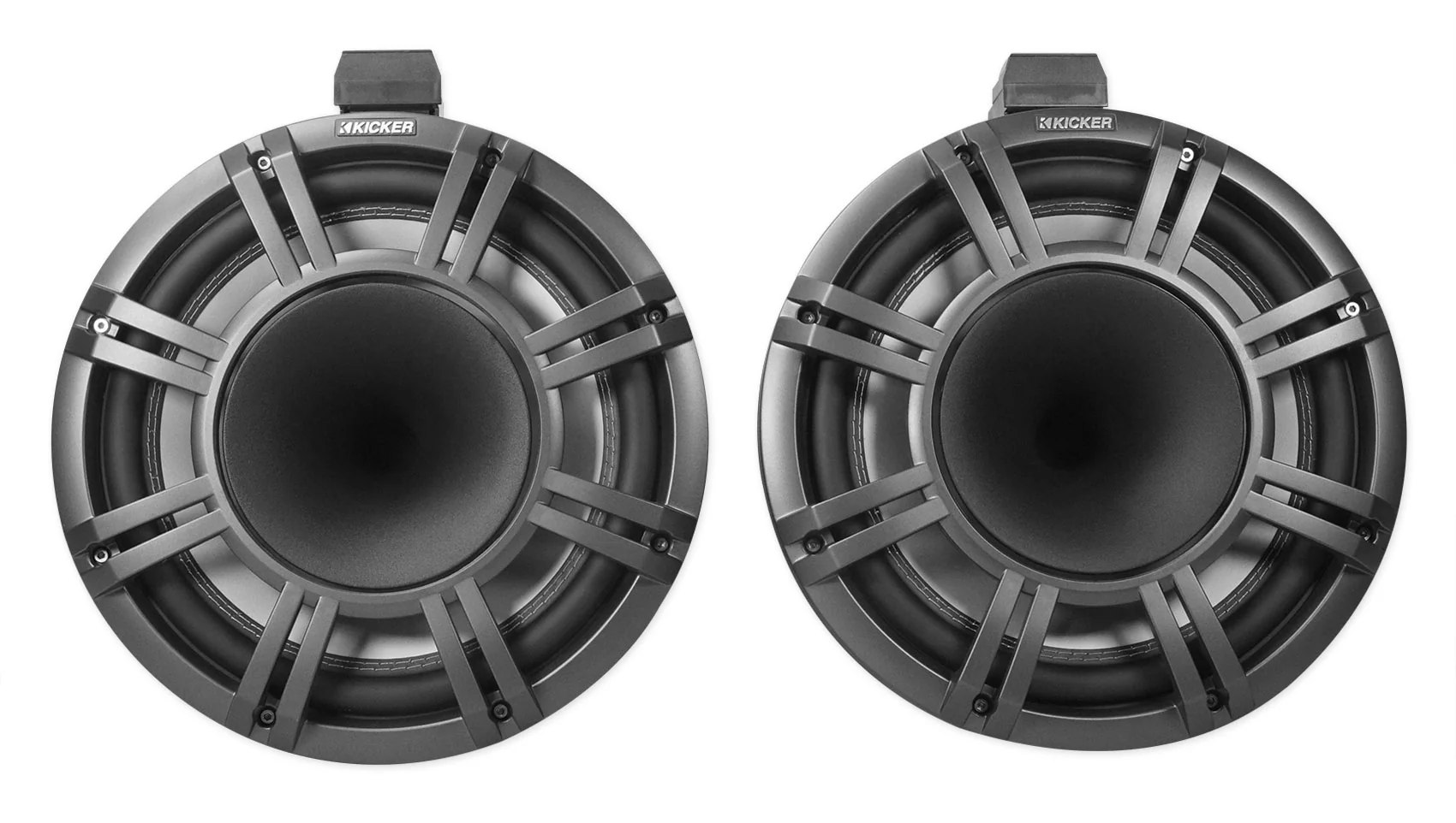 KICKER KMTC11 HLCD 11" Wakeboard Tower Speakers+6) 8" LED Speakers+8-Channel Amp - Image 2