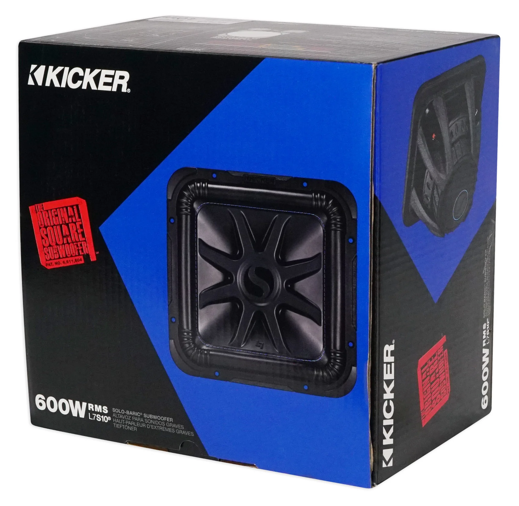 Kicker L7S104 L7 10" 600 Watt 4-Ohm Solobaric Car Sub+750W Amplifier+Amp Kit - Image 7