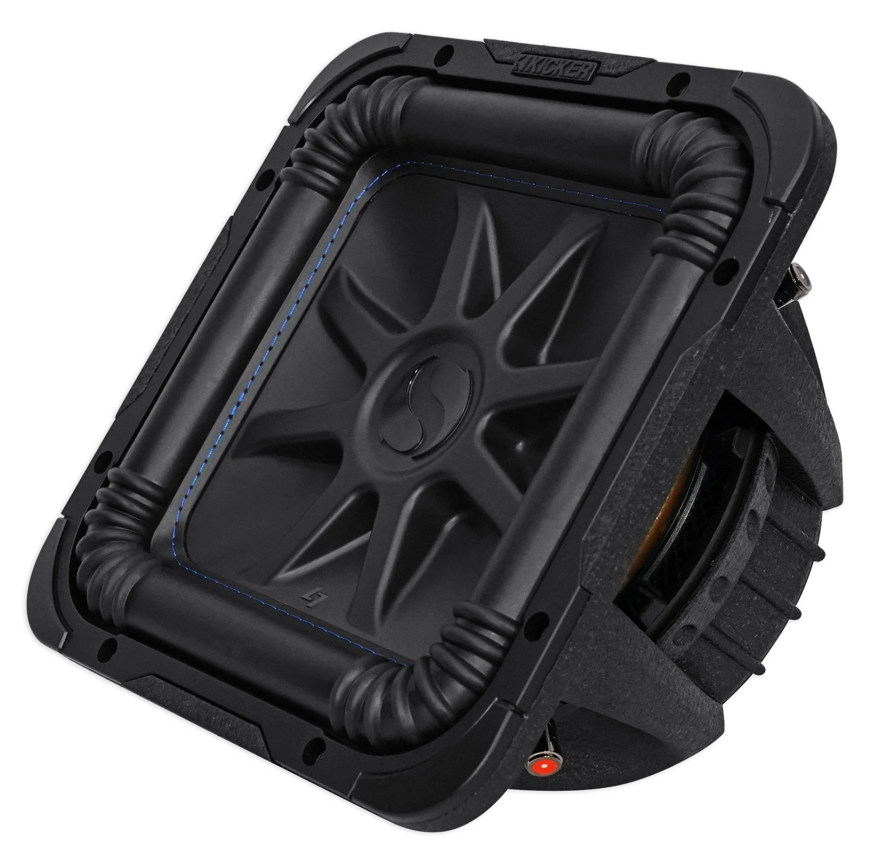 Kicker L7S104 10" Solo Baric L7S Square Car Subwoofer + Vented Sub Box Enclosure - Image 3