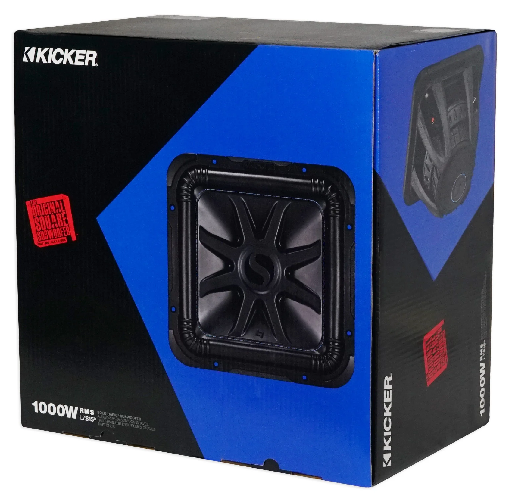 Kicker L7S154 15" Solobaric L7S Car Subwoofer+Vented Box+Mono Amplifier+Amp Kit - Image 5
