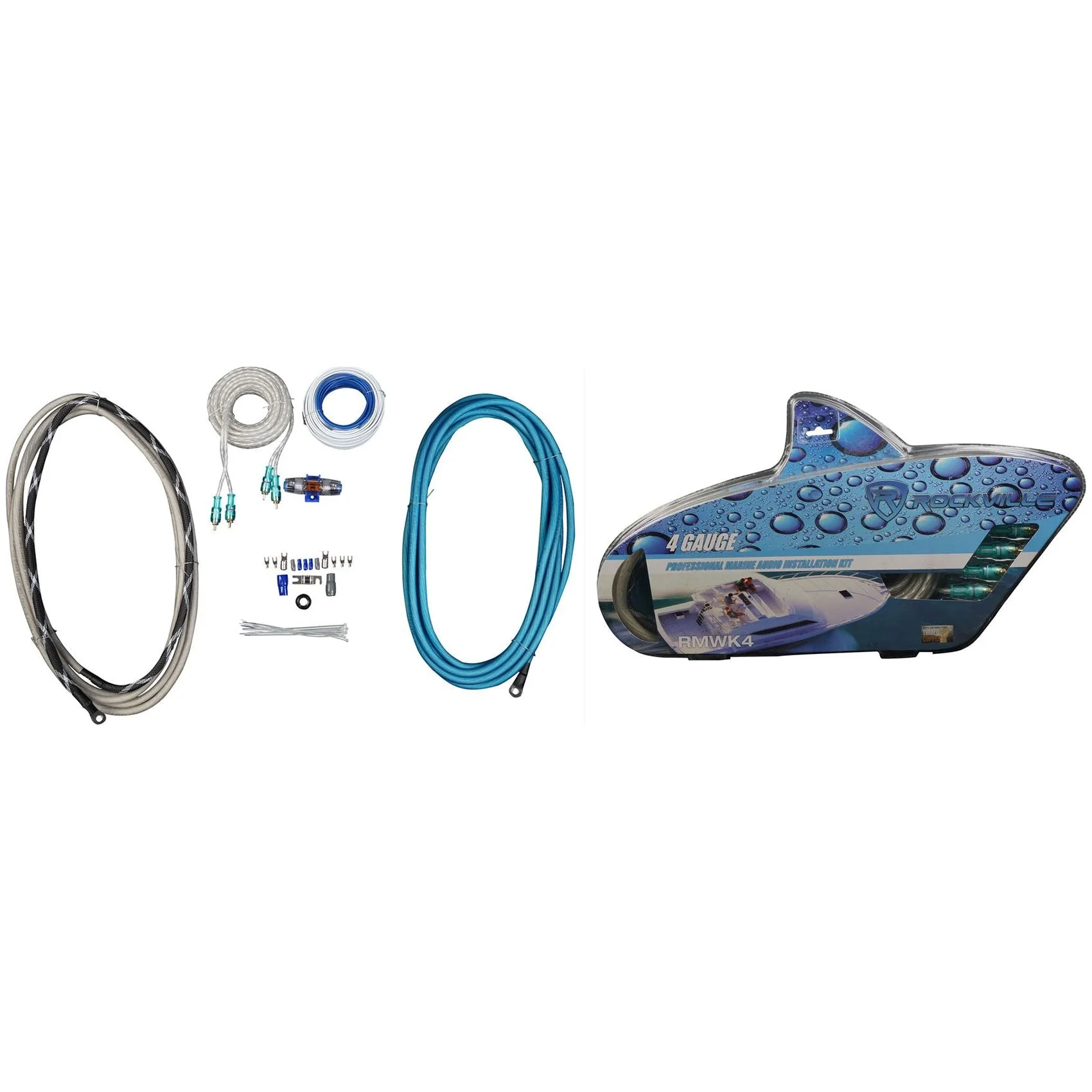 (2) KICKER 45KMTDC65 Dual 6.5" Marine Wakeboard Tower LED Speakers+Receiver+Amp - Image 6