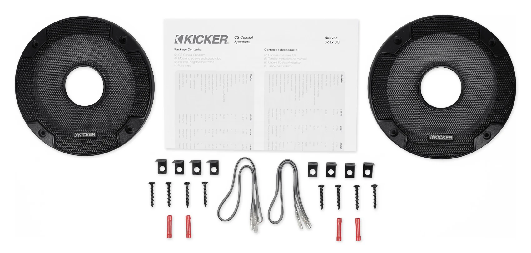 Pair KICKER 46CSC6934 6x9" 900 Watt+Pair 46CSC654 6.5" Car Audio Speakers - Image 10