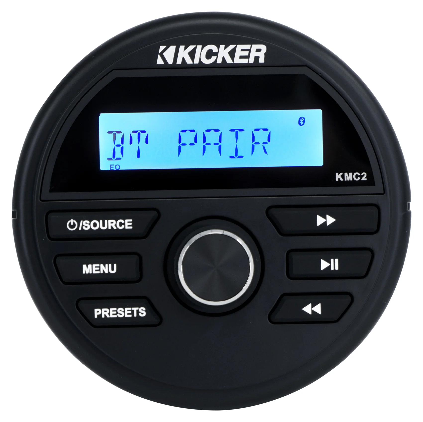 KICKER KMC2 Digital Media Receiver w/Bluetooth+Remote+2) 6.5" Black LED Speakers - Image 16