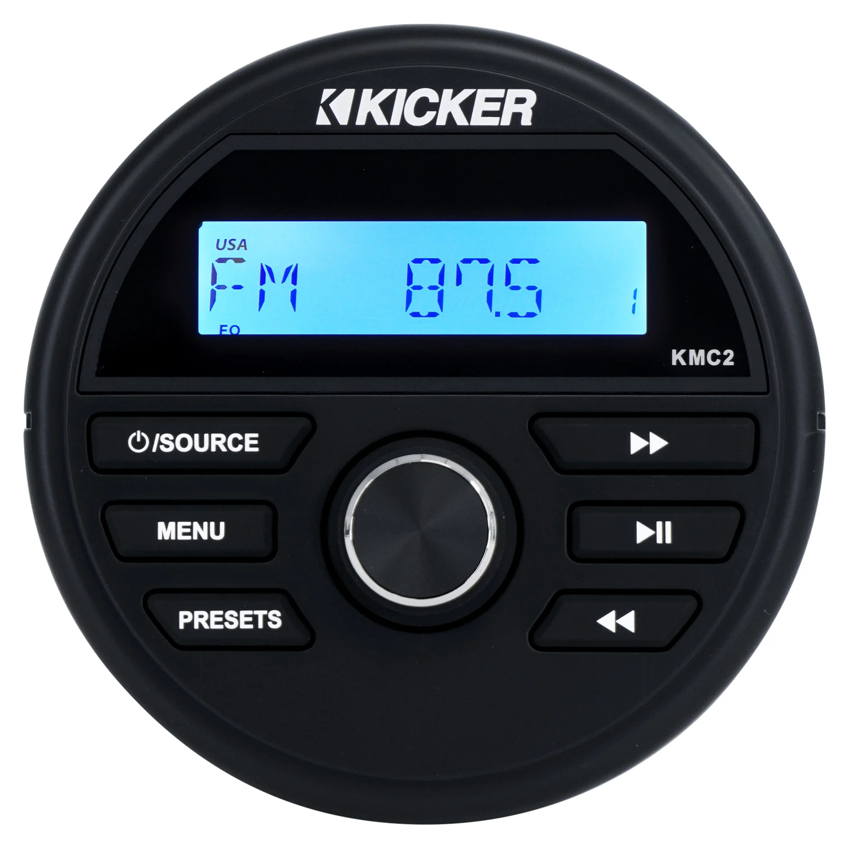 KICKER KMC2 Digital Media Receiver w/Bluetooth+Remote+2) 6.5" Black LED Speakers - Image 23